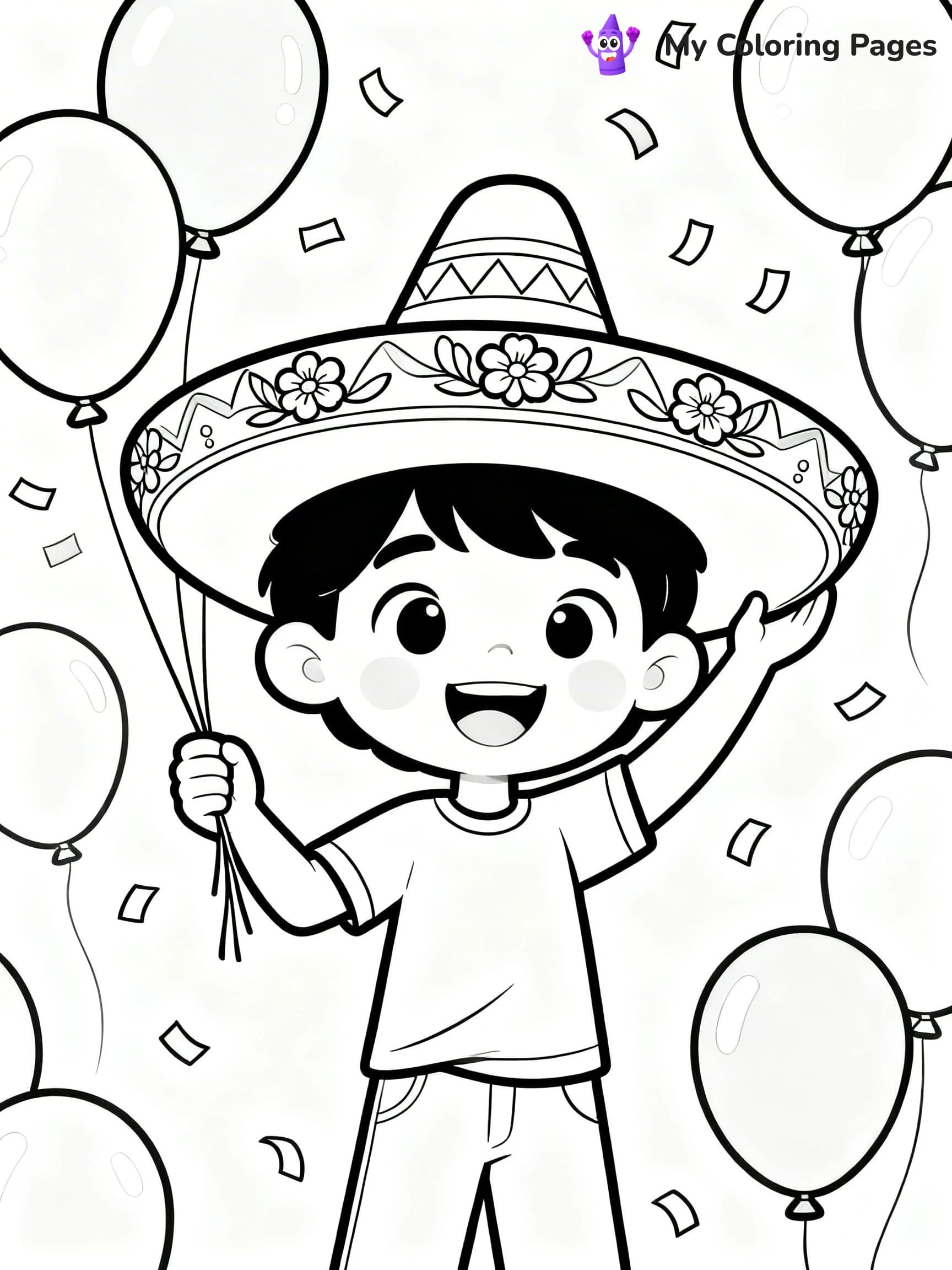 Sombrero Coloring Pages - 4