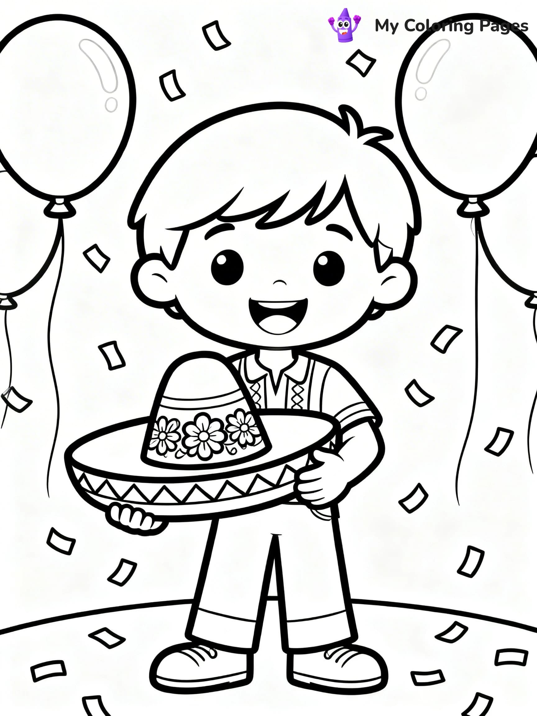 Sombrero Coloring Pages - 3