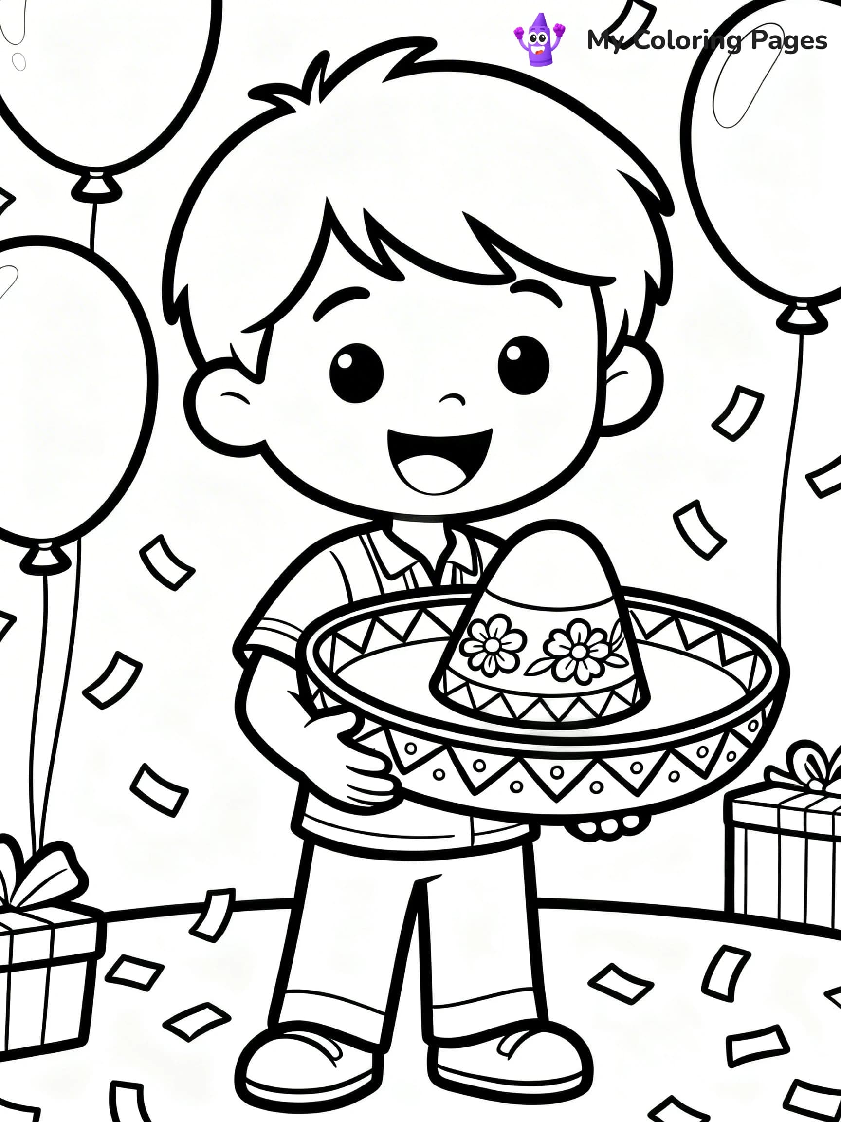 Sombrero Coloring Pages - 1