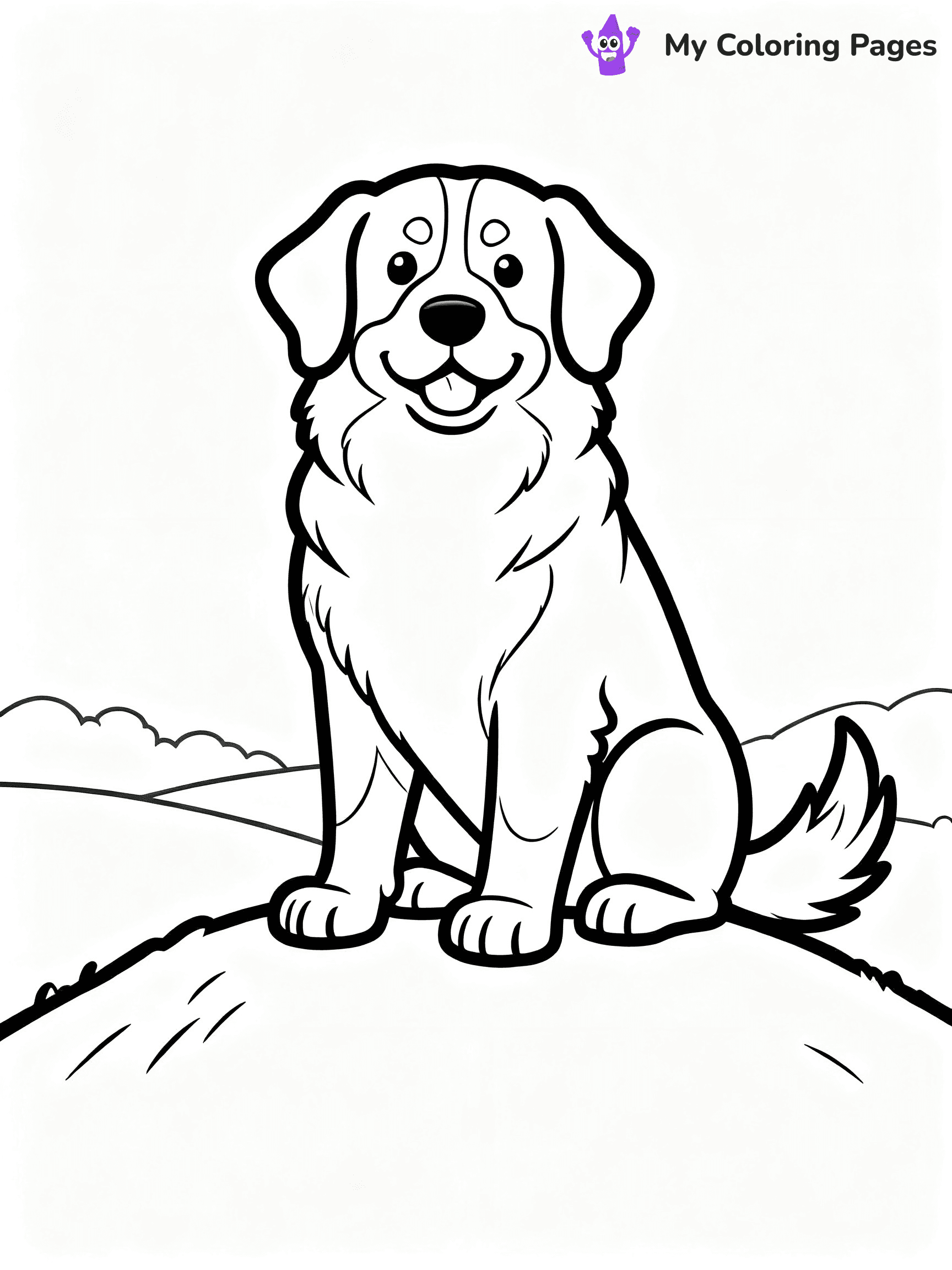 Bernese Mountain Dog Coloring Pages - 20