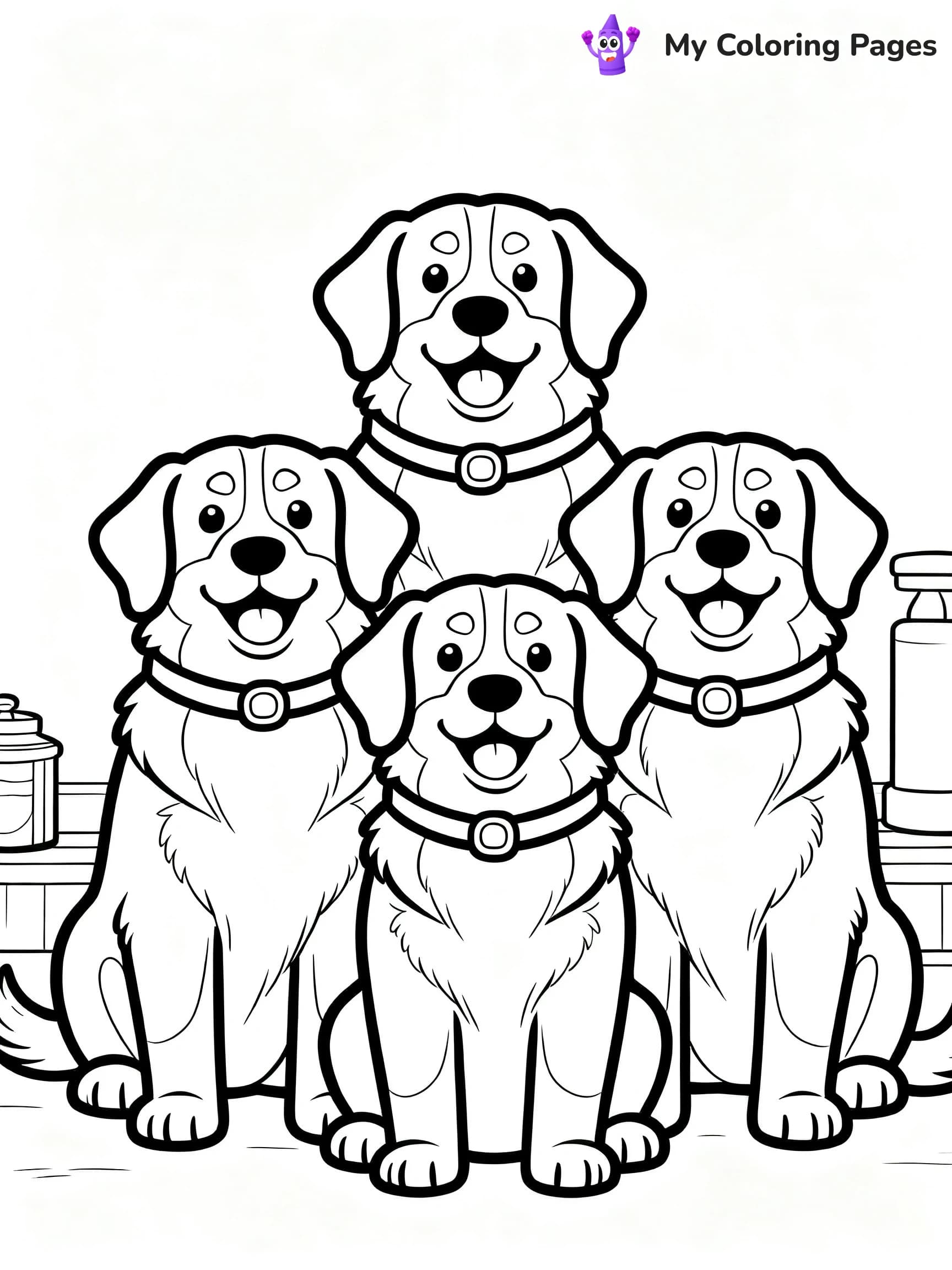 Bernese Mountain Dog Coloring Pages - 12