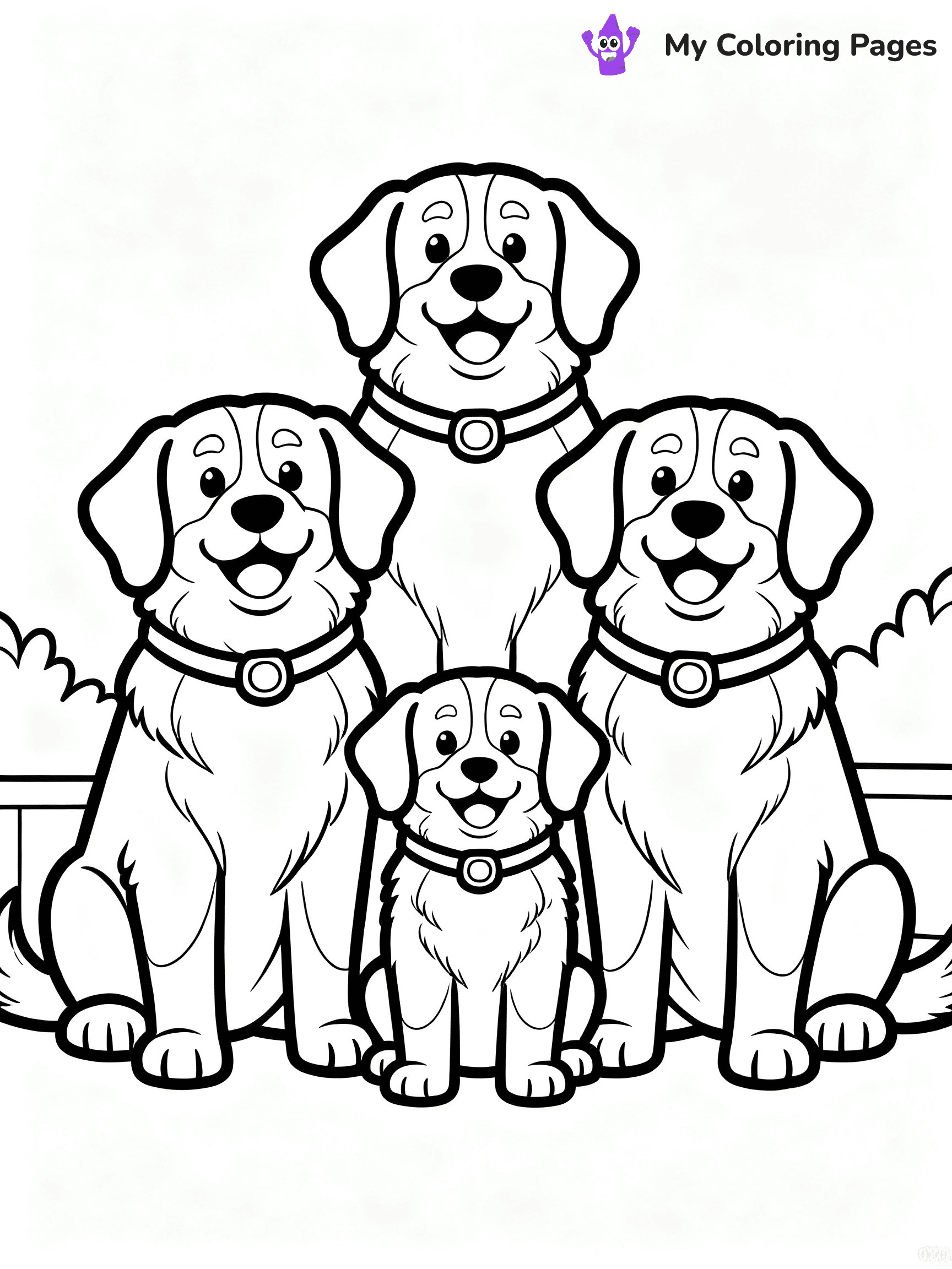 Bernese Mountain Dog Coloring Pages - 9