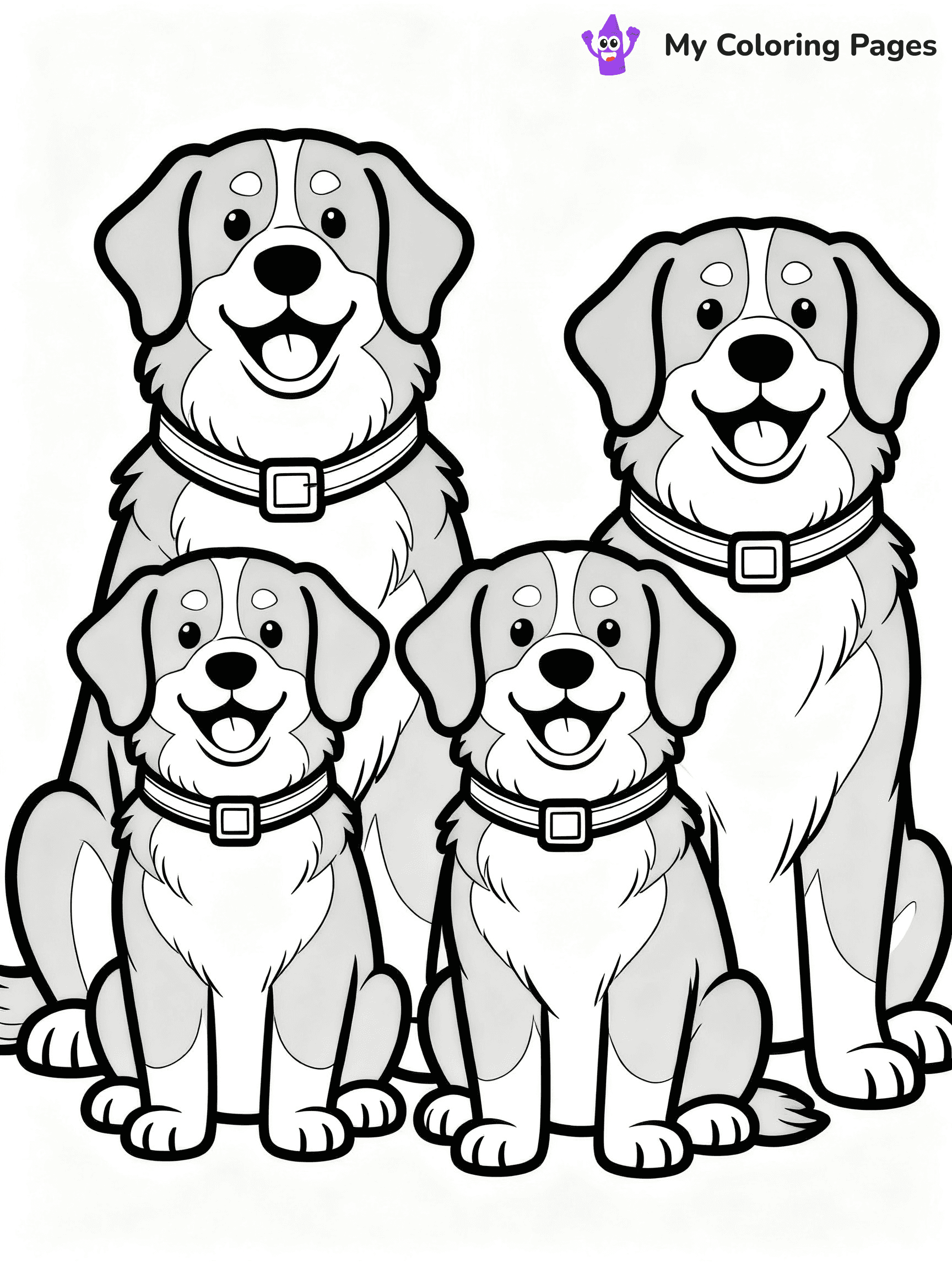 Bernese Mountain Dog Coloring Pages - 8