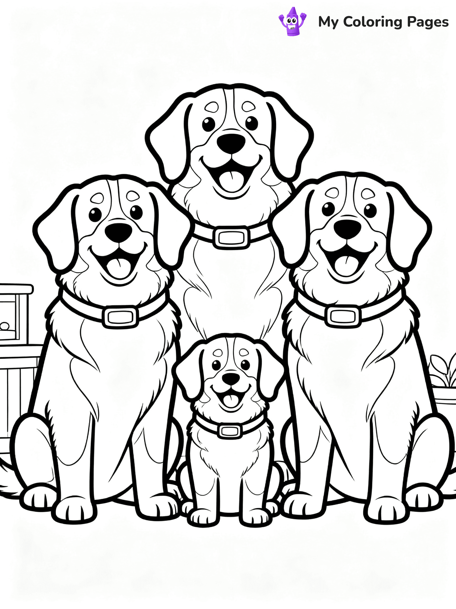Bernese Mountain Dog Coloring Pages - 7