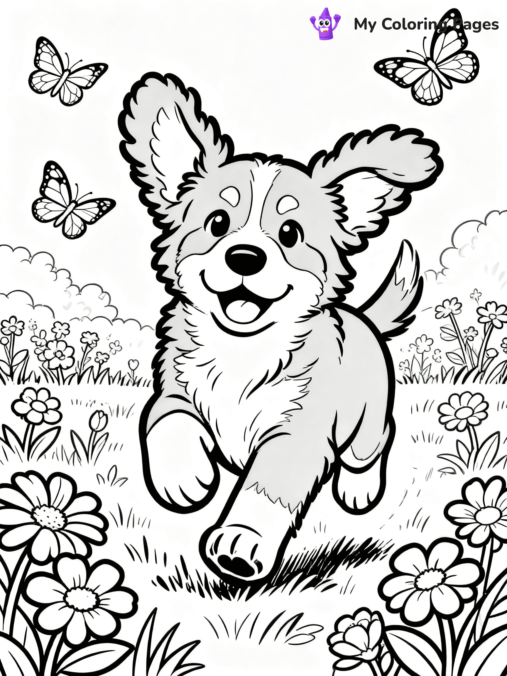 Bernese Mountain Dog Coloring Pages - 2