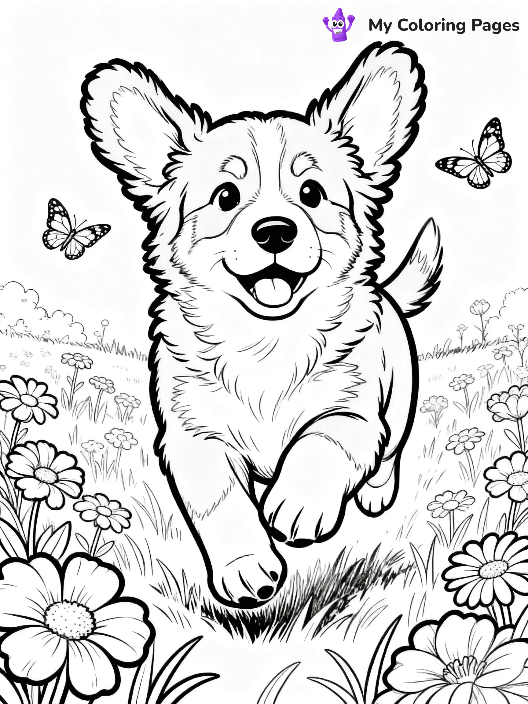 Bernese Mountain Dog Coloring Pages - 1