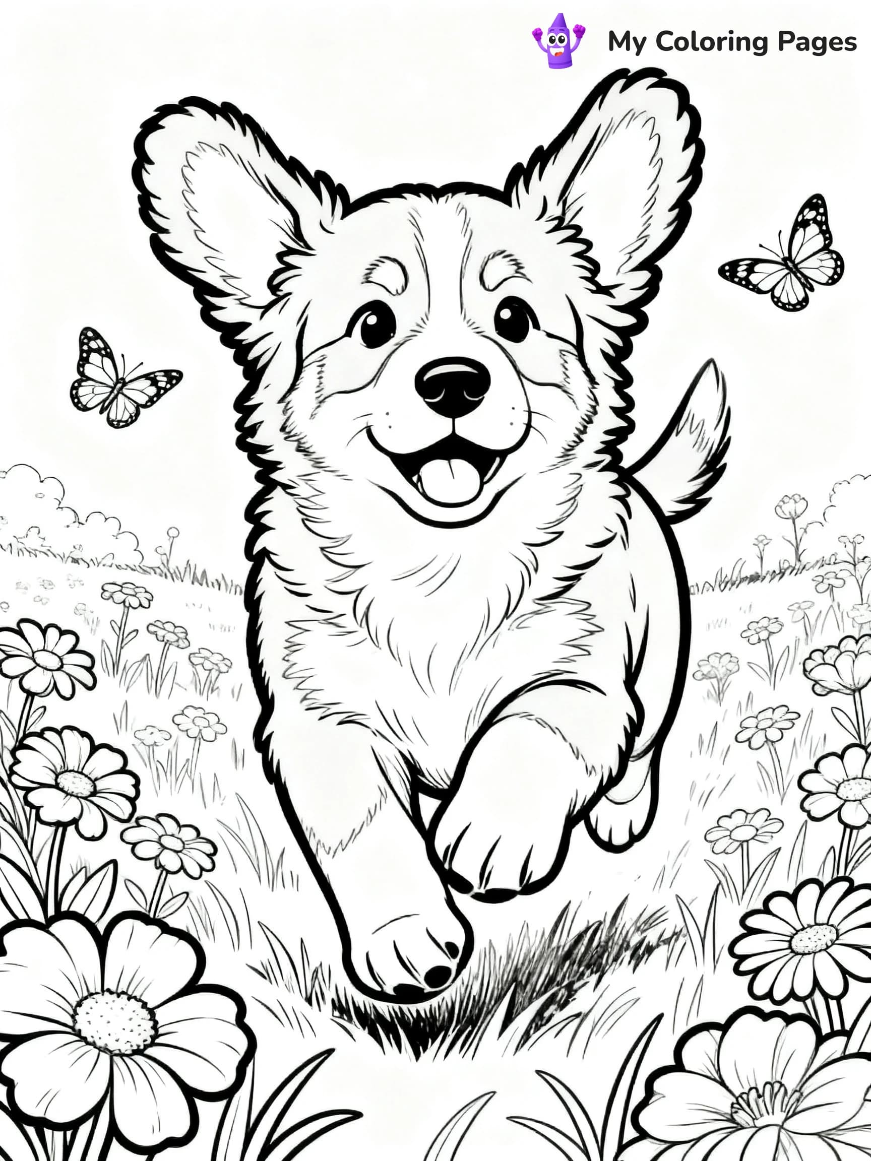Bernese Mountain Dog Coloring Pages - 1