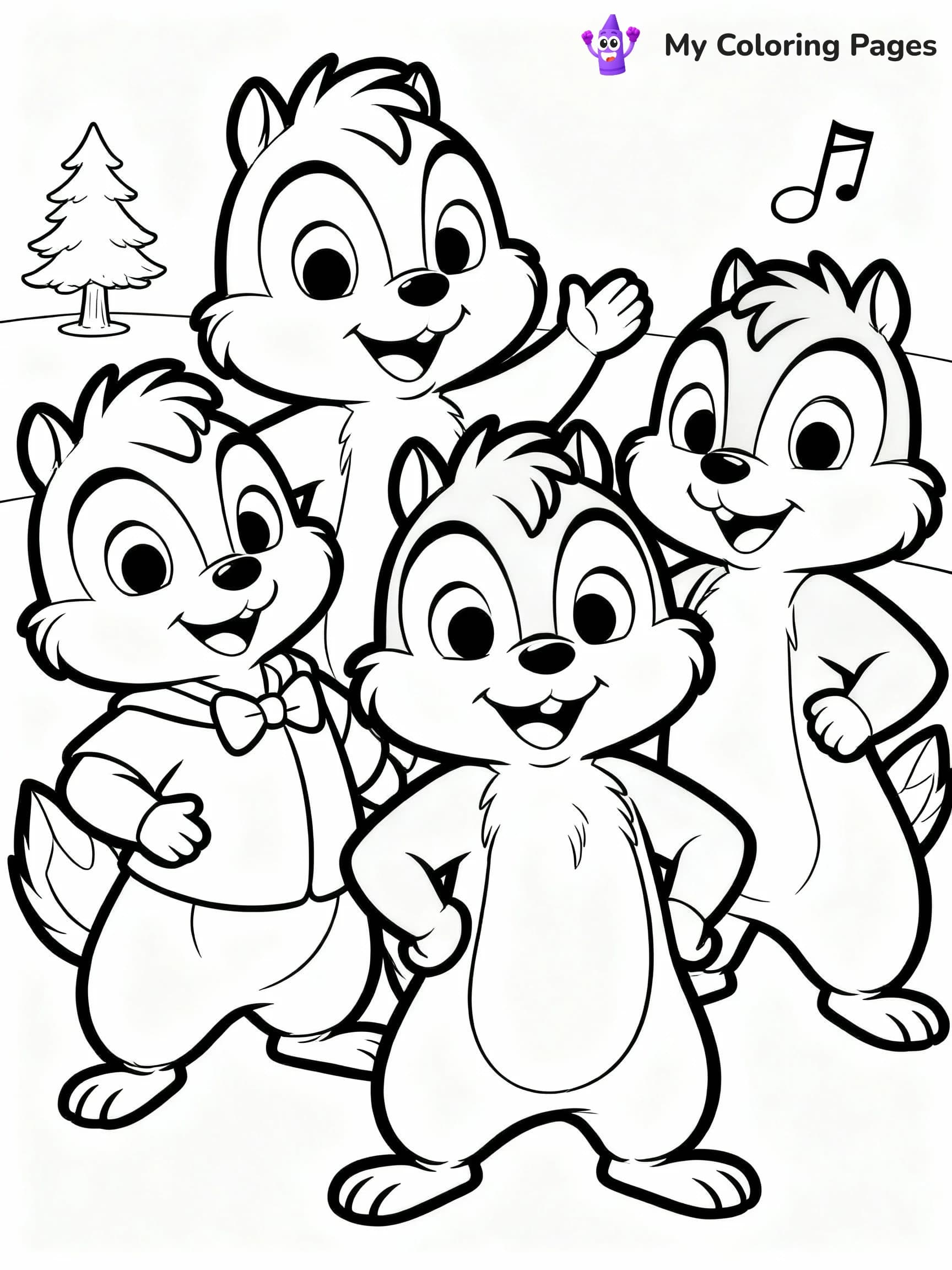 Alvin And The Chipmunks Coloring Pages - 14
