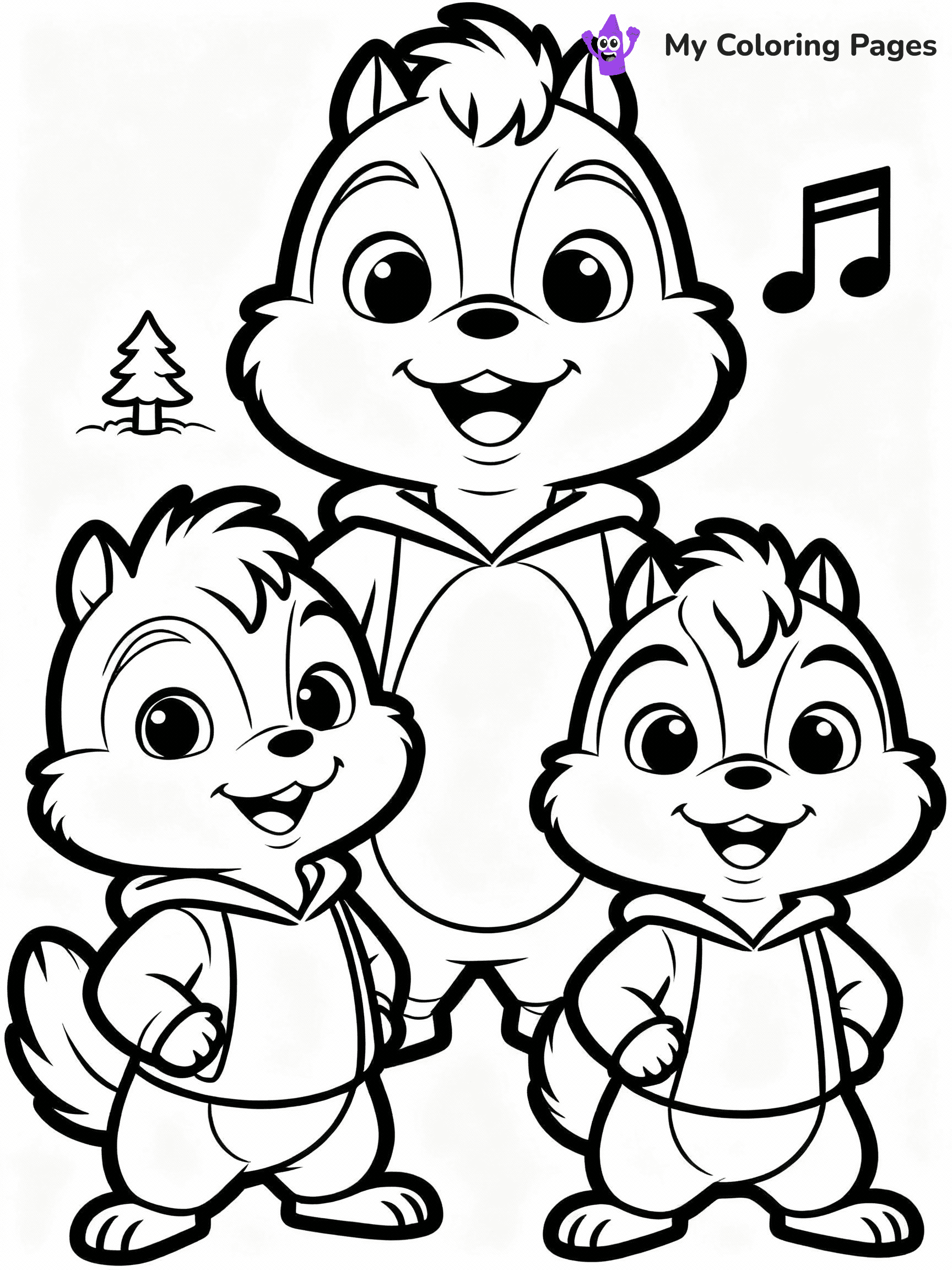 Alvin And The Chipmunks Coloring Pages - 12
