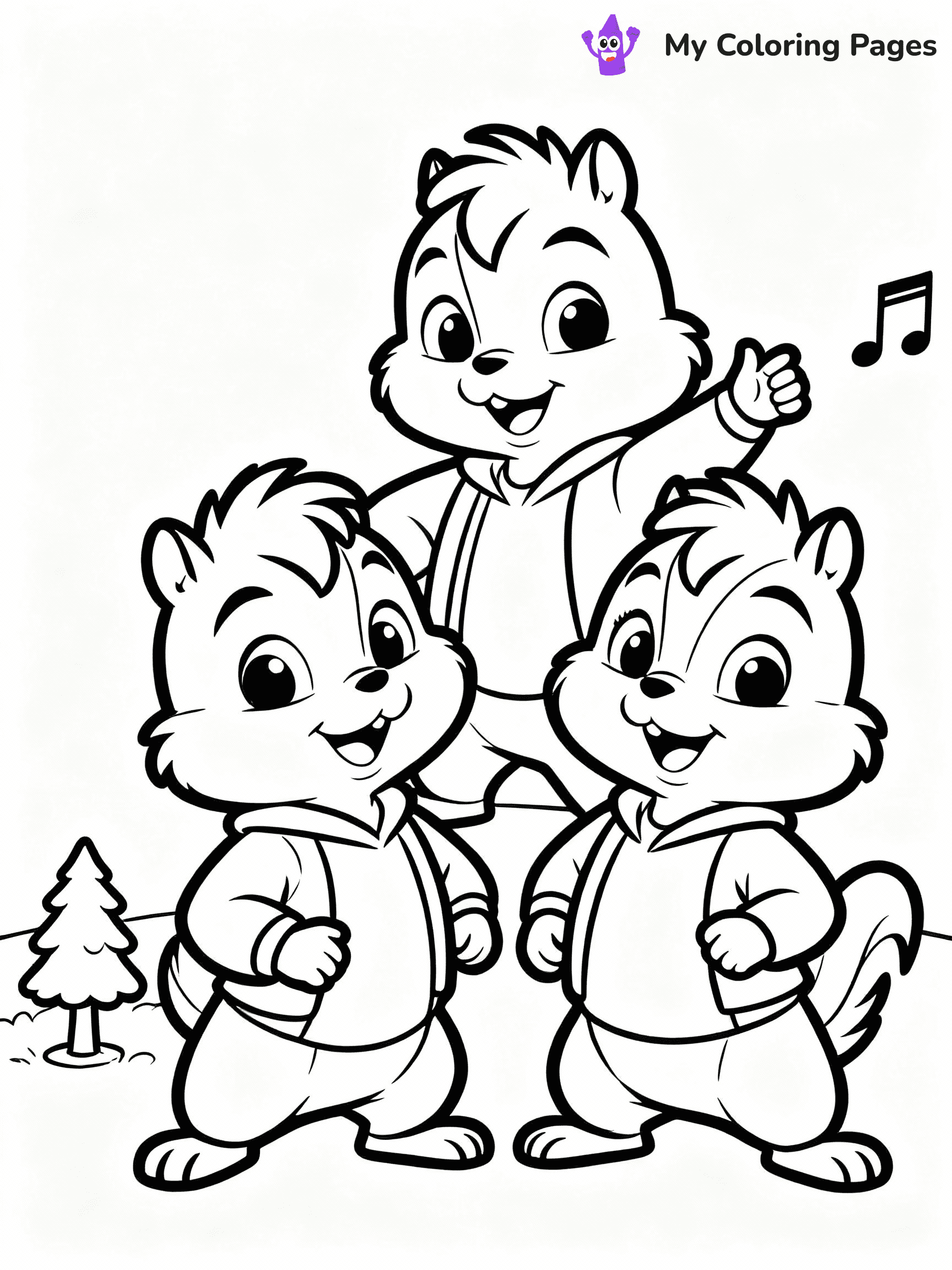 Alvin And The Chipmunks Coloring Pages - 10