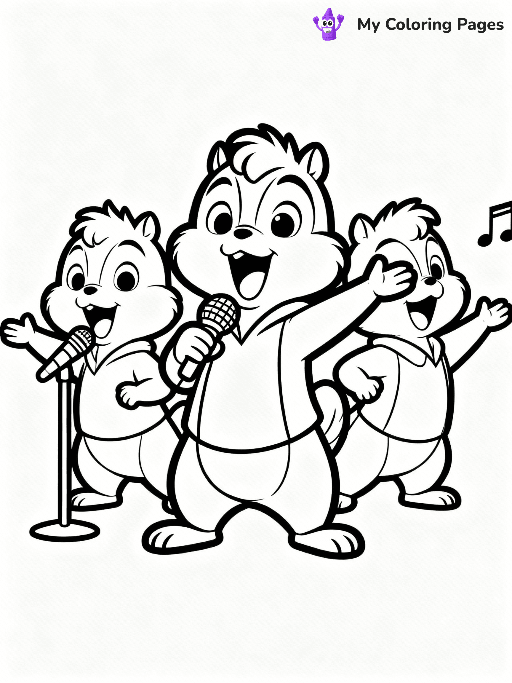 Alvin And The Chipmunks Coloring Pages - 7
