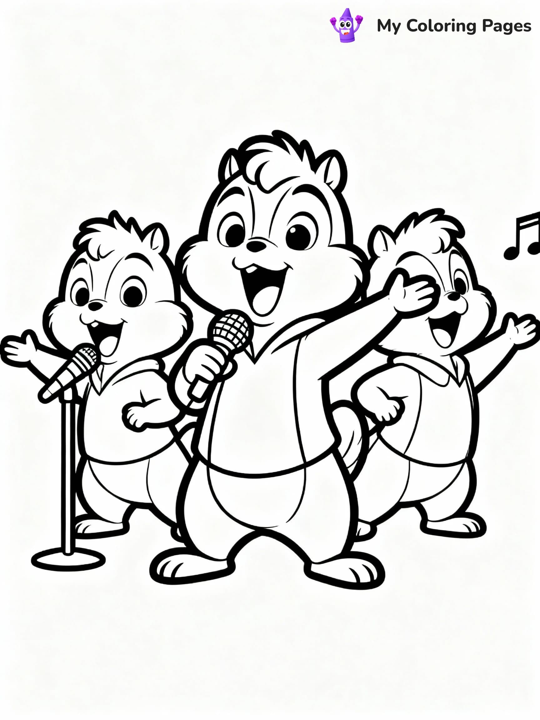 Alvin And The Chipmunks Coloring Pages - 7