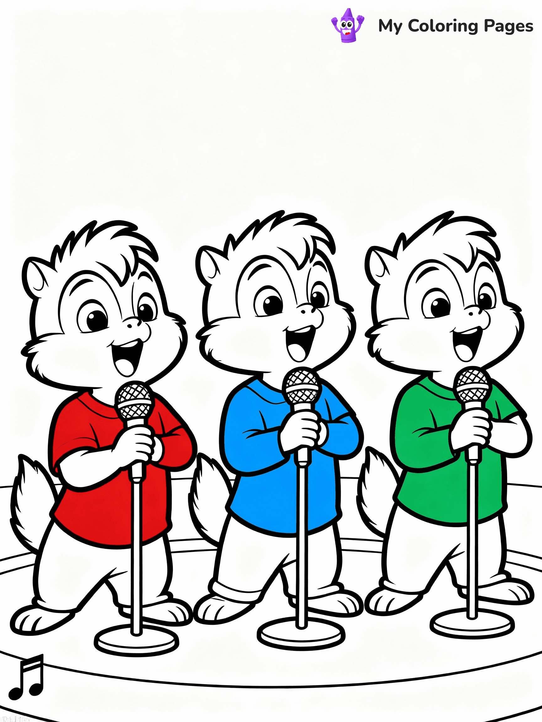 Alvin And The Chipmunks Coloring Pages - 5