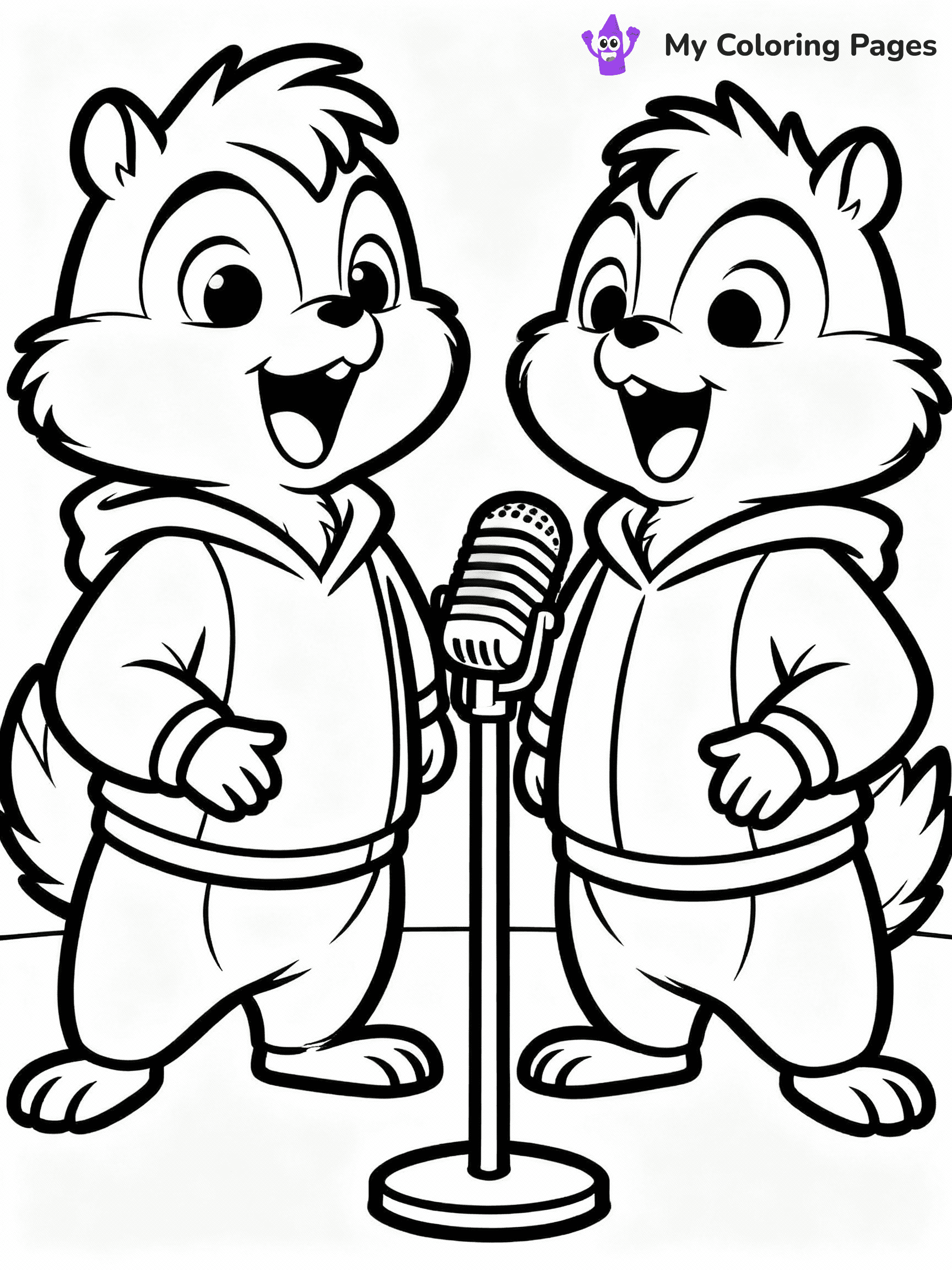 Alvin And The Chipmunks Coloring Pages - 4