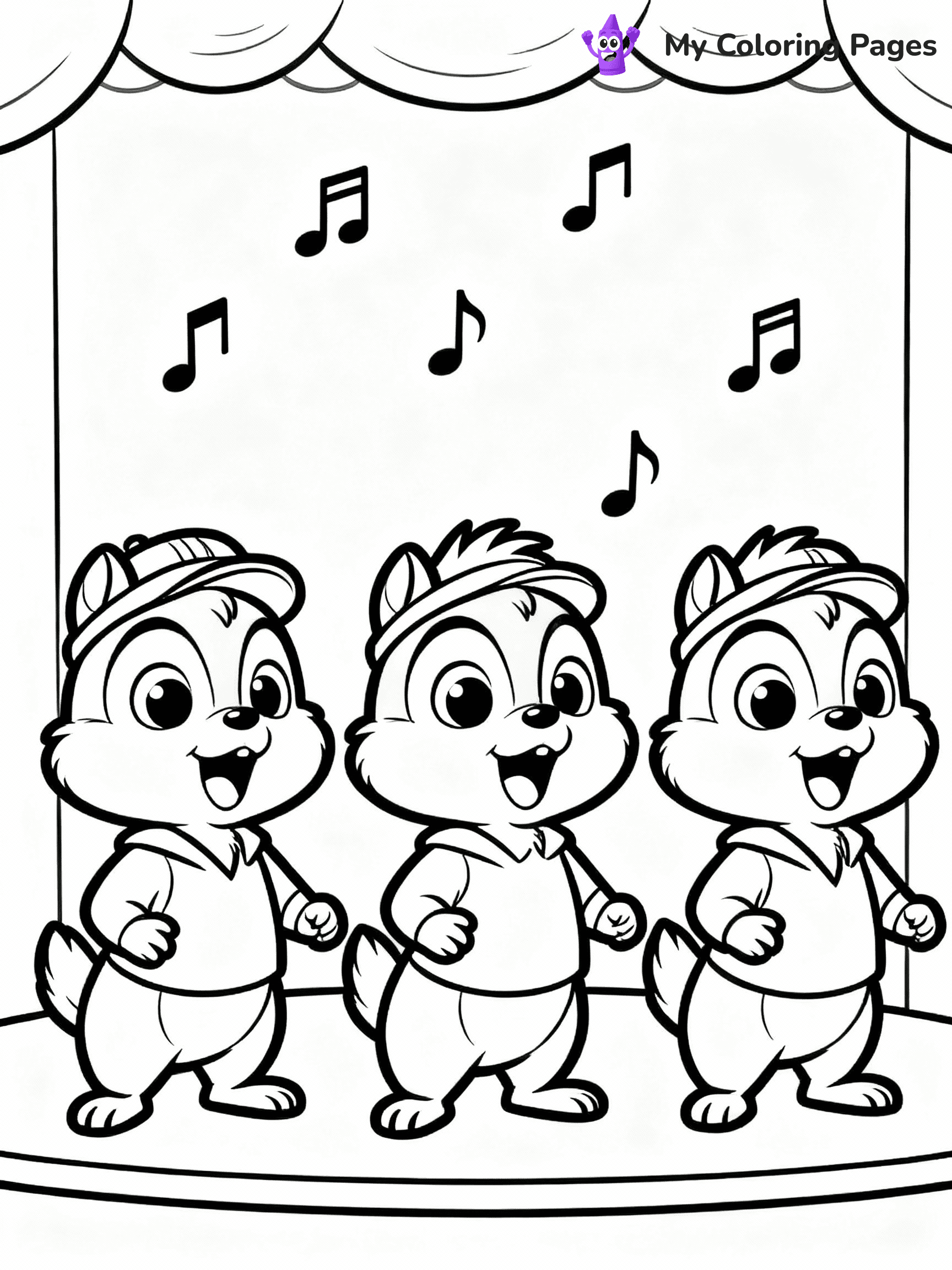 Alvin And The Chipmunks Coloring Pages - 3