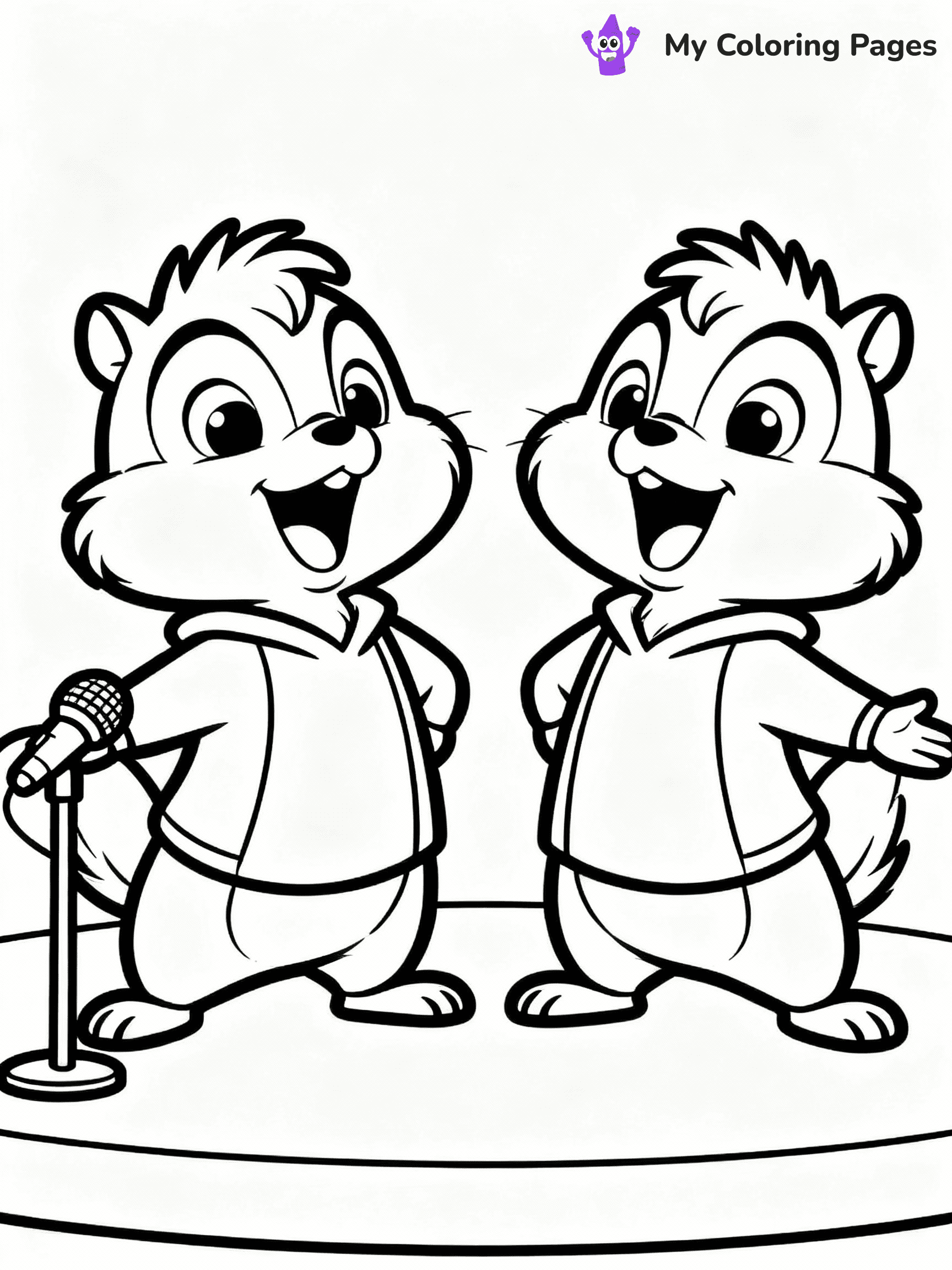 Alvin And The Chipmunks Coloring Pages - 2