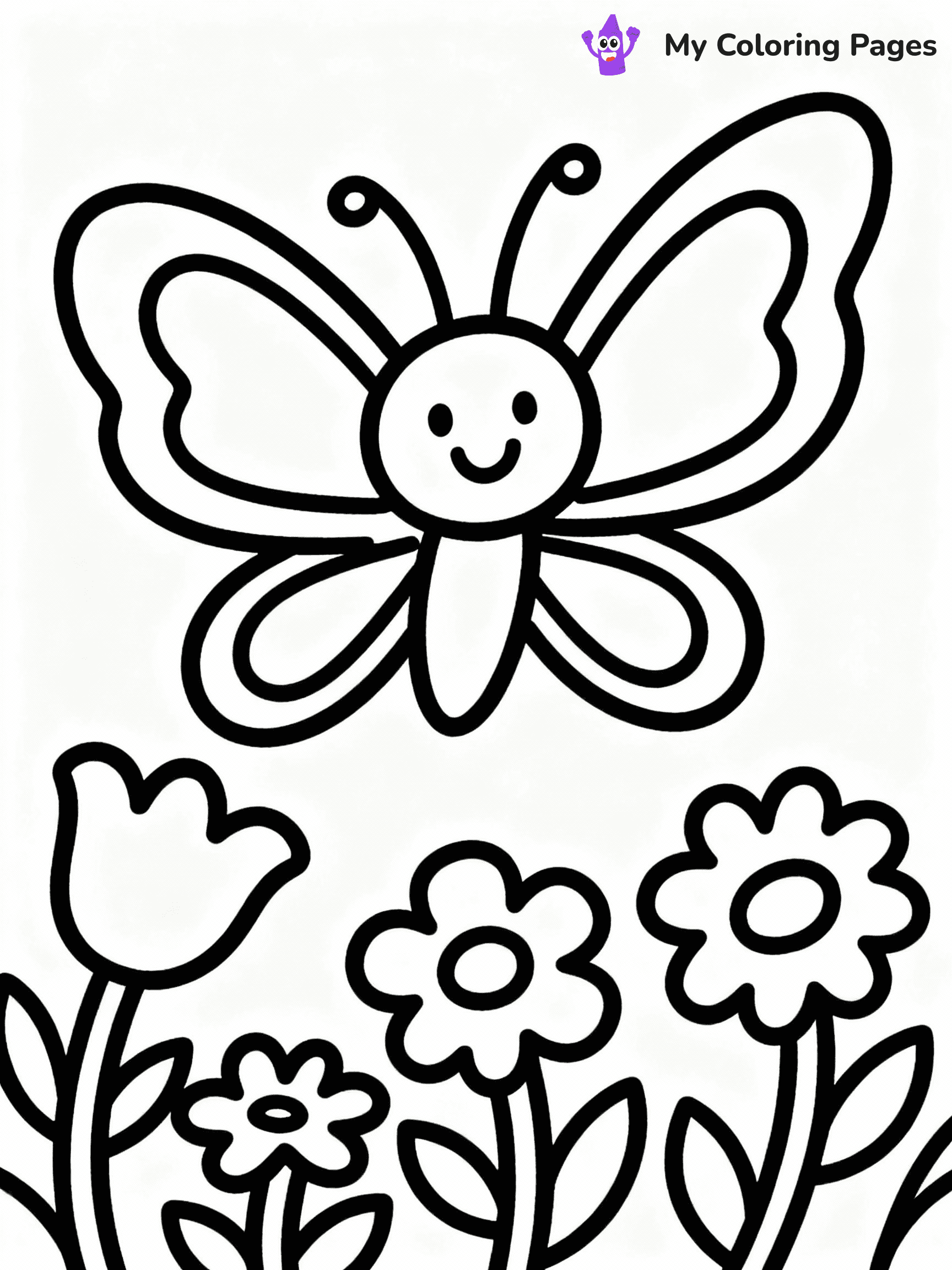 ⚠️ CRITICAL REQUIREMENT - ABSOLUTE BLACK AND WHITE ONLY ⚠️
This MUST be a BLACK AND WHITE line drawing ONLY. NO COLORS whatsoever.
- ONLY pure black lines (#000000) on pure white background (#FFFFFF)
- ABSOLUTELY NO colors, NO shading, NO gradients, NO grayscale
- If there are ANY colors in the output, the image is REJECTED
- This is a COLORING PAGE - meant to be COLORED IN by children
- The output must be UNCOLORED line art ready for coloring
⚠️ SUBJECT TO DRAW: Flutter the Butterfly from Smiling Critters in playful cartoon style, fluttering above flowers, wings spread wide
(REMEMBER: Output must be BLACK AND WHITE line art only, NOT colored!)
# COLORING PAGE: BLACK OUTLINES ONLY - WHITE BACKGROUND MANDATORY
Create a **coloring book page** using EXACTLY two values: black lines, white space.
## NON-NEGOTIABLE BINARY RULES
- **ONLY #000000 (black) and #FFFFFF (white)** - NO other values exist
- **EVERY PIXEL = BLACK OR WHITE** - no gray/shading/antialiasing
- **WHITE BACKGROUND MANDATORY** - entire canvas stays white
- **ALL SHAPES HOLLOW** - everything is empty outlines waiting to be colored
- **FORBIDDEN:** fills, shading, gradients, patterns, textures, colors
- **NO SOLID REGIONS** - if it's not a thin line, it's wrong
## Universal Line Standards
- Black outlines ONLY - thin, uniform weight
- Every shape completely empty inside
- Closed contours suitable for coloring
- Simple flat illustration - zero depth/3D/realism
- **Style:** Whimsical Doodle Art Alley - rounded, friendly outlines (unless specified)
## Everything = Outline Only
- Characters/animals: hollow shapes
- Objects/clothing: empty contours
- Backgrounds/scenery: line work only
- Natural elements: outlined forms
- Dark/night areas: don't exist (use outlined symbols)
- Textures/patterns: convert to simple lines
## The Test
Can a child color EVERY white space with crayons? If any area is pre-filled/shaded/gray or colored in, it FAILS. Every shape must be waiting to receive color.
**FINAL OUTPUT**: Binary coloring page. Black lines define shapes. White spaces ready for coloring. Nothing else exists. No exceptions. Print-ready.
⚠️ FINAL REMINDER: Draw the subject "Flutter the Butterfly from Smiling Critters in playful cartoon style, fluttering above flowers, wings spread wide" as BLACK AND WHITE line art. Zero colors in output.