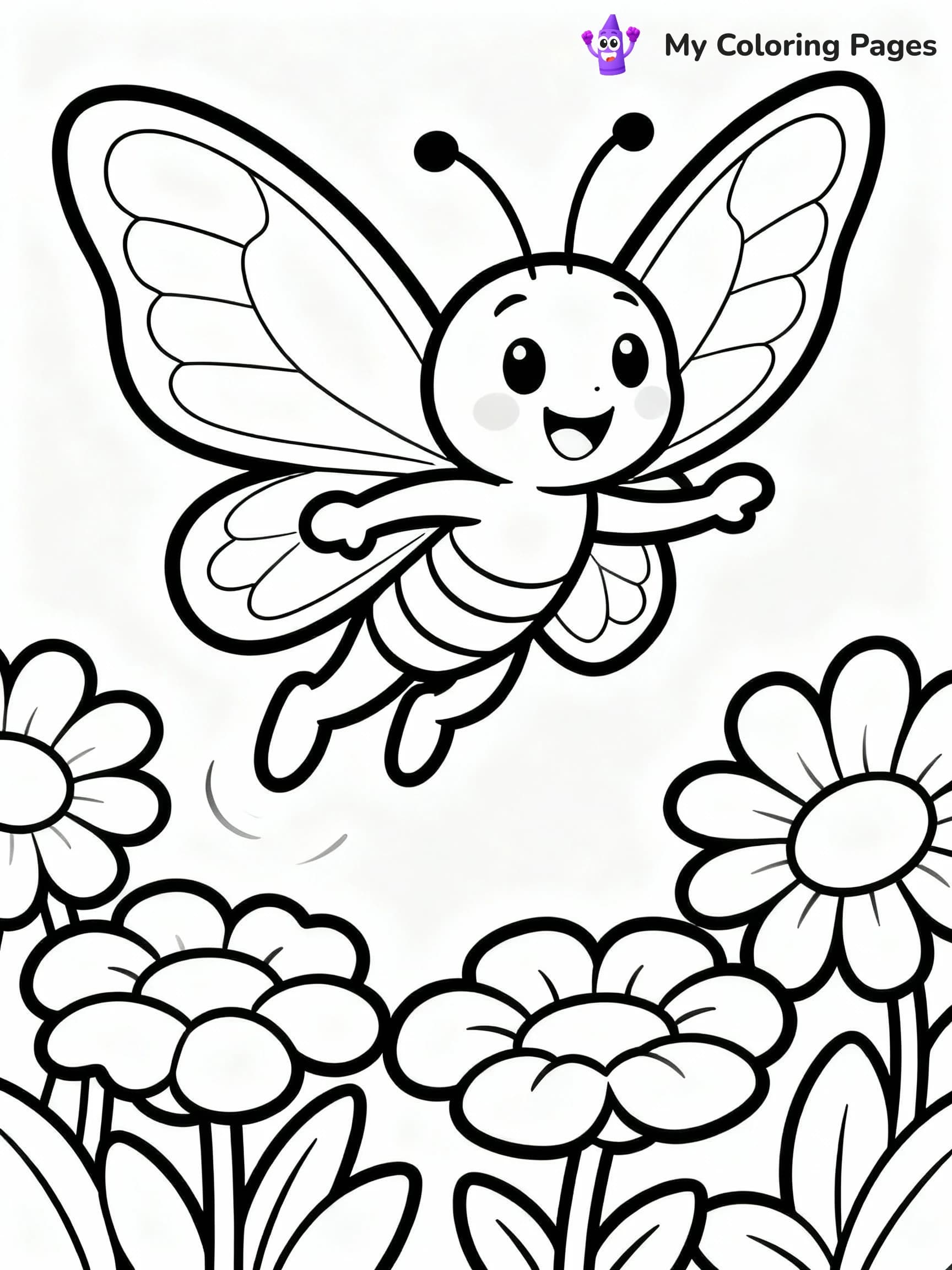 Smiling Critters Coloring Pages - 24