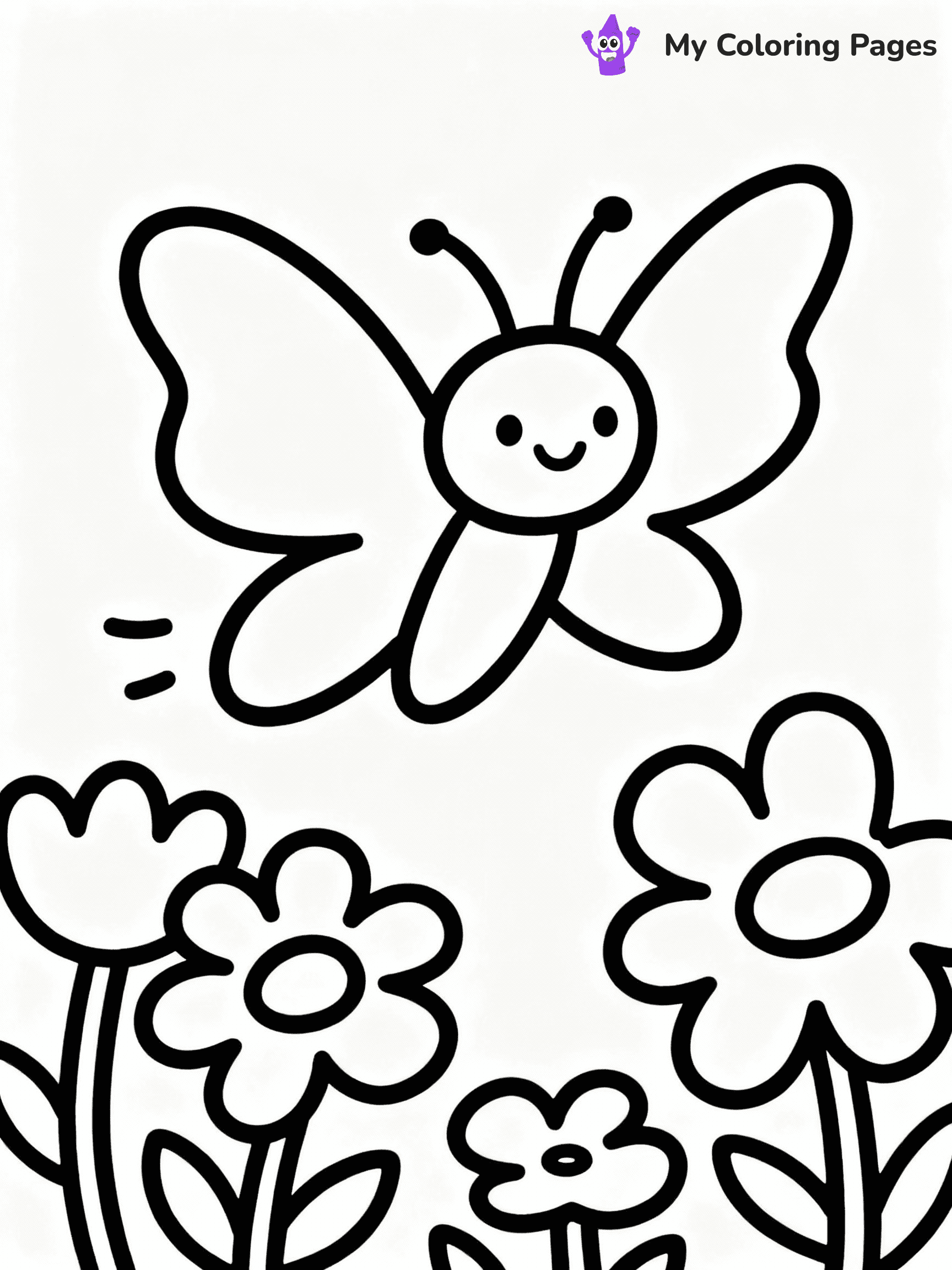 ⚠️ CRITICAL REQUIREMENT - ABSOLUTE BLACK AND WHITE ONLY ⚠️
This MUST be a BLACK AND WHITE line drawing ONLY. NO COLORS whatsoever.
- ONLY pure black lines (#000000) on pure white background (#FFFFFF)
- ABSOLUTELY NO colors, NO shading, NO gradients, NO grayscale
- If there are ANY colors in the output, the image is REJECTED
- This is a COLORING PAGE - meant to be COLORED IN by children
- The output must be UNCOLORED line art ready for coloring
⚠️ SUBJECT TO DRAW: Flutter the Butterfly from Smiling Critters in playful cartoon style, fluttering above flowers, wings spread wide
(REMEMBER: Output must be BLACK AND WHITE line art only, NOT colored!)
# COLORING PAGE: BLACK OUTLINES ONLY - WHITE BACKGROUND MANDATORY
Create a **coloring book page** using EXACTLY two values: black lines, white space.
## NON-NEGOTIABLE BINARY RULES
- **ONLY #000000 (black) and #FFFFFF (white)** - NO other values exist
- **EVERY PIXEL = BLACK OR WHITE** - no gray/shading/antialiasing
- **WHITE BACKGROUND MANDATORY** - entire canvas stays white
- **ALL SHAPES HOLLOW** - everything is empty outlines waiting to be colored
- **FORBIDDEN:** fills, shading, gradients, patterns, textures, colors
- **NO SOLID REGIONS** - if it's not a thin line, it's wrong
## Universal Line Standards
- Black outlines ONLY - thin, uniform weight
- Every shape completely empty inside
- Closed contours suitable for coloring
- Simple flat illustration - zero depth/3D/realism
- **Style:** Whimsical Doodle Art Alley - rounded, friendly outlines (unless specified)
## Everything = Outline Only
- Characters/animals: hollow shapes
- Objects/clothing: empty contours
- Backgrounds/scenery: line work only
- Natural elements: outlined forms
- Dark/night areas: don't exist (use outlined symbols)
- Textures/patterns: convert to simple lines
## The Test
Can a child color EVERY white space with crayons? If any area is pre-filled/shaded/gray or colored in, it FAILS. Every shape must be waiting to receive color.
**FINAL OUTPUT**: Binary coloring page. Black lines define shapes. White spaces ready for coloring. Nothing else exists. No exceptions. Print-ready.
⚠️ FINAL REMINDER: Draw the subject "Flutter the Butterfly from Smiling Critters in playful cartoon style, fluttering above flowers, wings spread wide" as BLACK AND WHITE line art. Zero colors in output.