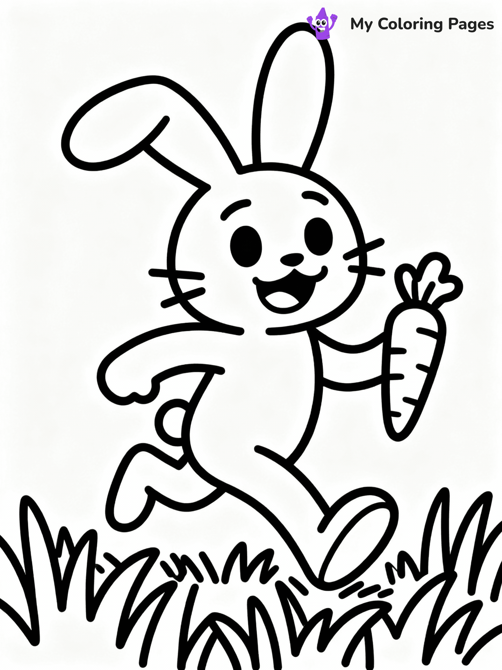 ⚠️ CRITICAL REQUIREMENT - ABSOLUTE BLACK AND WHITE ONLY ⚠️
This MUST be a BLACK AND WHITE line drawing ONLY. NO COLORS whatsoever.
- ONLY pure black lines (#000000) on pure white background (#FFFFFF)
- ABSOLUTELY NO colors, NO shading, NO gradients, NO grayscale
- If there are ANY colors in the output, the image is REJECTED
- This is a COLORING PAGE - meant to be COLORED IN by children
- The output must be UNCOLORED line art ready for coloring
⚠️ SUBJECT TO DRAW: Whiskers the Bunny from Poppy Playtime hopping through grass, holding a carrot
(REMEMBER: Output must be BLACK AND WHITE line art only, NOT colored!)
# COLORING PAGE: BLACK OUTLINES ONLY - WHITE BACKGROUND MANDATORY
Create a **coloring book page** using EXACTLY two values: black lines, white space.
## NON-NEGOTIABLE BINARY RULES
- **ONLY #000000 (black) and #FFFFFF (white)** - NO other values exist
- **EVERY PIXEL = BLACK OR WHITE** - no gray/shading/antialiasing
- **WHITE BACKGROUND MANDATORY** - entire canvas stays white
- **ALL SHAPES HOLLOW** - everything is empty outlines waiting to be colored
- **FORBIDDEN:** fills, shading, gradients, patterns, textures, colors
- **NO SOLID REGIONS** - if it's not a thin line, it's wrong
## Universal Line Standards
- Black outlines ONLY - thin, uniform weight
- Every shape completely empty inside
- Closed contours suitable for coloring
- Simple flat illustration - zero depth/3D/realism
- **Style:** Whimsical Doodle Art Alley - rounded, friendly outlines (unless specified)
## Everything = Outline Only
- Characters/animals: hollow shapes
- Objects/clothing: empty contours
- Backgrounds/scenery: line work only
- Natural elements: outlined forms
- Dark/night areas: don't exist (use outlined symbols)
- Textures/patterns: convert to simple lines
## The Test
Can a child color EVERY white space with crayons? If any area is pre-filled/shaded/gray or colored in, it FAILS. Every shape must be waiting to receive color.
**FINAL OUTPUT**: Binary coloring page. Black lines define shapes. White spaces ready for coloring. Nothing else exists. No exceptions. Print-ready.
⚠️ FINAL REMINDER: Draw the subject "Whiskers the Bunny from Poppy Playtime hopping through grass, holding a carrot" as BLACK AND WHITE line art. Zero colors in output.