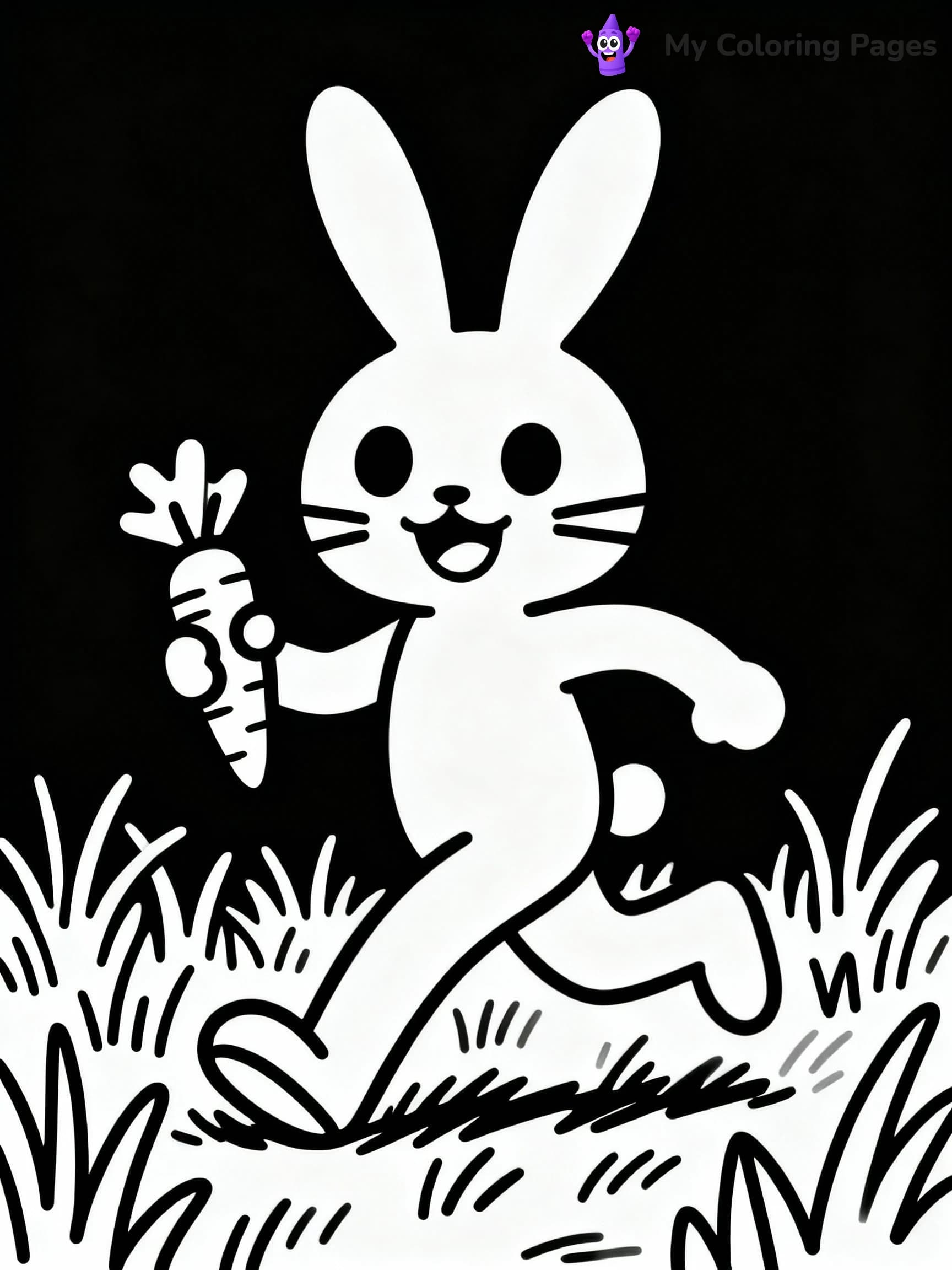 Smiling Critters Coloring Pages - 7