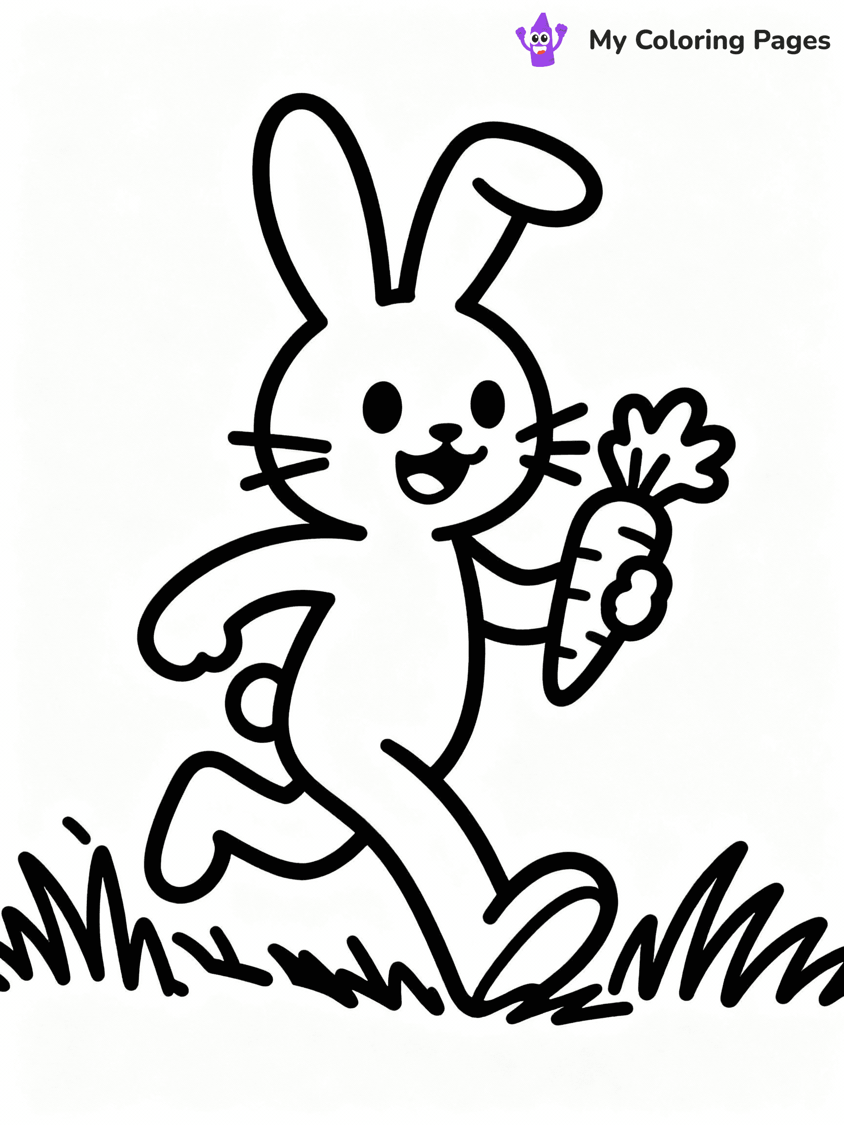 ⚠️ CRITICAL REQUIREMENT - ABSOLUTE BLACK AND WHITE ONLY ⚠️
This MUST be a BLACK AND WHITE line drawing ONLY. NO COLORS whatsoever.
- ONLY pure black lines (#000000) on pure white background (#FFFFFF)
- ABSOLUTELY NO colors, NO shading, NO gradients, NO grayscale
- If there are ANY colors in the output, the image is REJECTED
- This is a COLORING PAGE - meant to be COLORED IN by children
- The output must be UNCOLORED line art ready for coloring
⚠️ SUBJECT TO DRAW: Whiskers the Bunny from Poppy Playtime hopping through grass, holding a carrot
(REMEMBER: Output must be BLACK AND WHITE line art only, NOT colored!)
# COLORING PAGE: BLACK OUTLINES ONLY - WHITE BACKGROUND MANDATORY
Create a **coloring book page** using EXACTLY two values: black lines, white space.
## NON-NEGOTIABLE BINARY RULES
- **ONLY #000000 (black) and #FFFFFF (white)** - NO other values exist
- **EVERY PIXEL = BLACK OR WHITE** - no gray/shading/antialiasing
- **WHITE BACKGROUND MANDATORY** - entire canvas stays white
- **ALL SHAPES HOLLOW** - everything is empty outlines waiting to be colored
- **FORBIDDEN:** fills, shading, gradients, patterns, textures, colors
- **NO SOLID REGIONS** - if it's not a thin line, it's wrong
## Universal Line Standards
- Black outlines ONLY - thin, uniform weight
- Every shape completely empty inside
- Closed contours suitable for coloring
- Simple flat illustration - zero depth/3D/realism
- **Style:** Whimsical Doodle Art Alley - rounded, friendly outlines (unless specified)
## Everything = Outline Only
- Characters/animals: hollow shapes
- Objects/clothing: empty contours
- Backgrounds/scenery: line work only
- Natural elements: outlined forms
- Dark/night areas: don't exist (use outlined symbols)
- Textures/patterns: convert to simple lines
## The Test
Can a child color EVERY white space with crayons? If any area is pre-filled/shaded/gray or colored in, it FAILS. Every shape must be waiting to receive color.
**FINAL OUTPUT**: Binary coloring page. Black lines define shapes. White spaces ready for coloring. Nothing else exists. No exceptions. Print-ready.
⚠️ FINAL REMINDER: Draw the subject "Whiskers the Bunny from Poppy Playtime hopping through grass, holding a carrot" as BLACK AND WHITE line art. Zero colors in output.