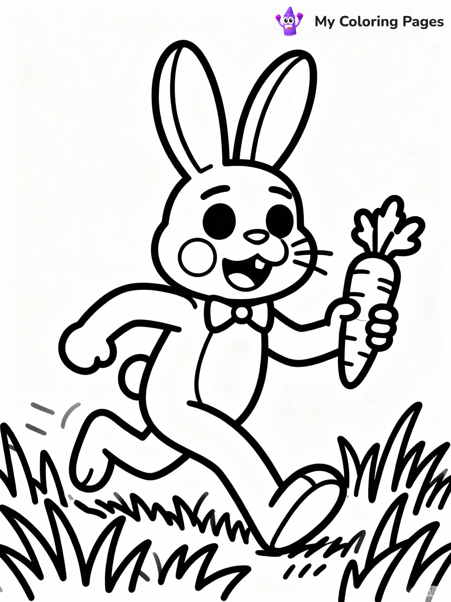 Smiling Critters Coloring Pages - 3