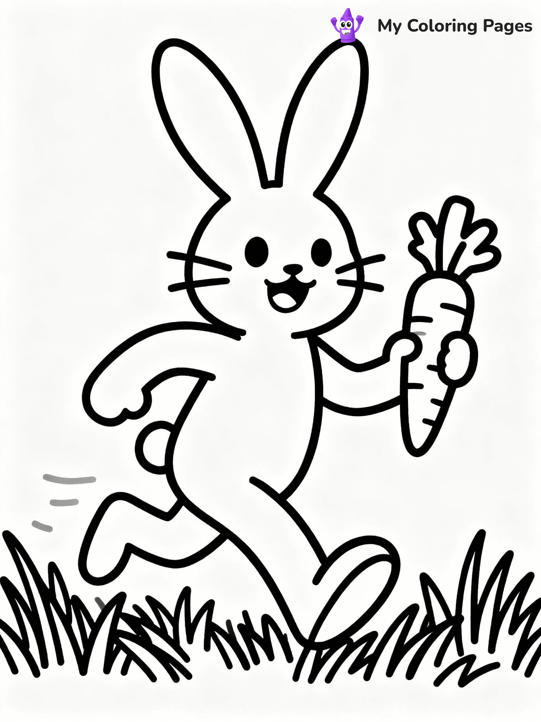 ⚠️ CRITICAL REQUIREMENT - ABSOLUTE BLACK AND WHITE ONLY ⚠️
This MUST be a BLACK AND WHITE line drawing ONLY. NO COLORS whatsoever.
- ONLY pure black lines (#000000) on pure white background (#FFFFFF)
- ABSOLUTELY NO colors, NO shading, NO gradients, NO grayscale
- If there are ANY colors in the output, the image is REJECTED
- This is a COLORING PAGE - meant to be COLORED IN by children
- The output must be UNCOLORED line art ready for coloring
⚠️ SUBJECT TO DRAW: Whiskers the Bunny from Poppy Playtime hopping through grass, holding a carrot
(REMEMBER: Output must be BLACK AND WHITE line art only, NOT colored!)
# COLORING PAGE: BLACK OUTLINES ONLY - WHITE BACKGROUND MANDATORY
Create a **coloring book page** using EXACTLY two values: black lines, white space.
## NON-NEGOTIABLE BINARY RULES
- **ONLY #000000 (black) and #FFFFFF (white)** - NO other values exist
- **EVERY PIXEL = BLACK OR WHITE** - no gray/shading/antialiasing
- **WHITE BACKGROUND MANDATORY** - entire canvas stays white
- **ALL SHAPES HOLLOW** - everything is empty outlines waiting to be colored
- **FORBIDDEN:** fills, shading, gradients, patterns, textures, colors
- **NO SOLID REGIONS** - if it's not a thin line, it's wrong
## Universal Line Standards
- Black outlines ONLY - thin, uniform weight
- Every shape completely empty inside
- Closed contours suitable for coloring
- Simple flat illustration - zero depth/3D/realism
- **Style:** Whimsical Doodle Art Alley - rounded, friendly outlines (unless specified)
## Everything = Outline Only
- Characters/animals: hollow shapes
- Objects/clothing: empty contours
- Backgrounds/scenery: line work only
- Natural elements: outlined forms
- Dark/night areas: don't exist (use outlined symbols)
- Textures/patterns: convert to simple lines
## The Test
Can a child color EVERY white space with crayons? If any area is pre-filled/shaded/gray or colored in, it FAILS. Every shape must be waiting to receive color.
**FINAL OUTPUT**: Binary coloring page. Black lines define shapes. White spaces ready for coloring. Nothing else exists. No exceptions. Print-ready.
⚠️ FINAL REMINDER: Draw the subject "Whiskers the Bunny from Poppy Playtime hopping through grass, holding a carrot" as BLACK AND WHITE line art. Zero colors in output.