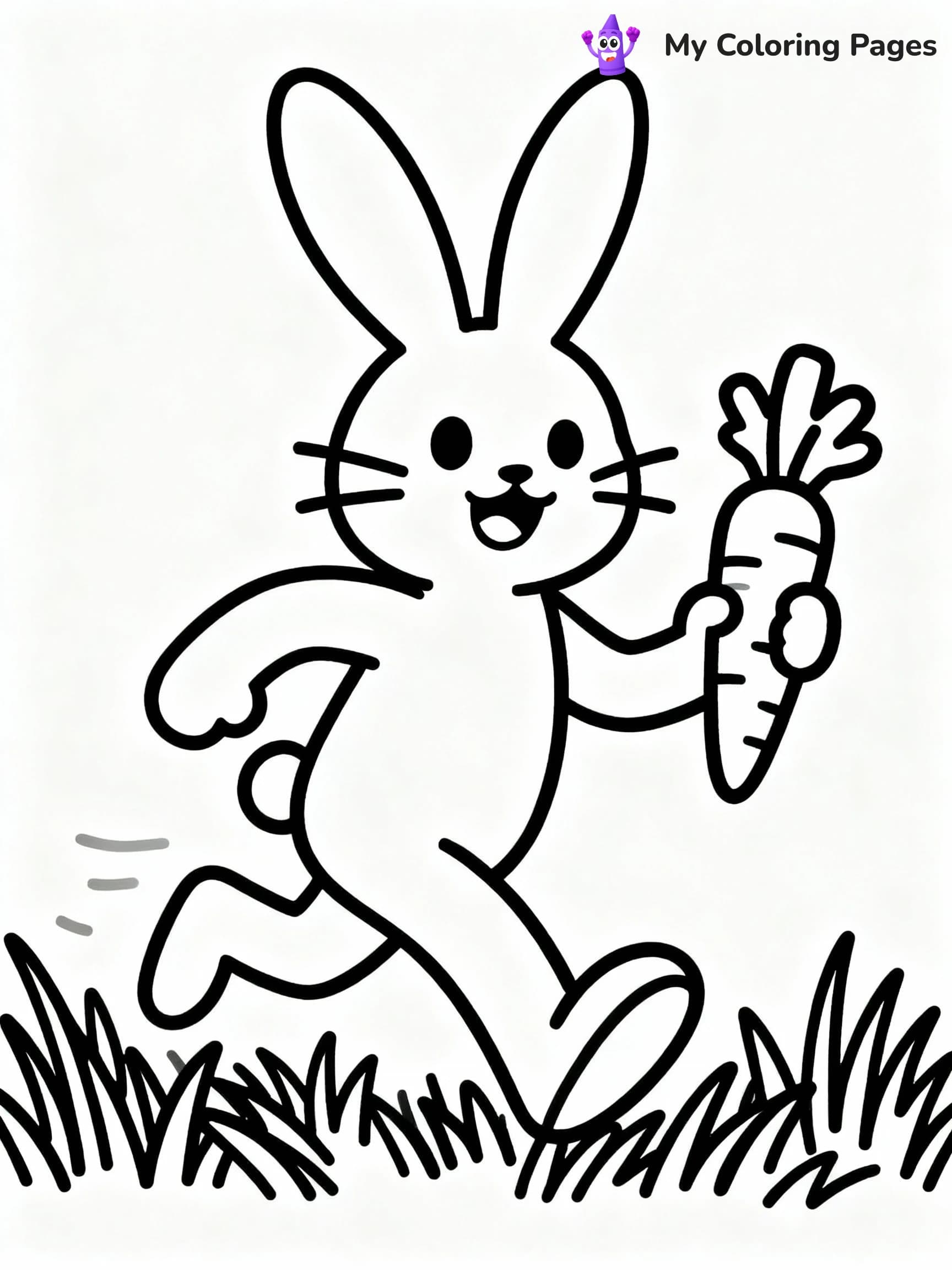 Smiling Critters Coloring Pages - 1