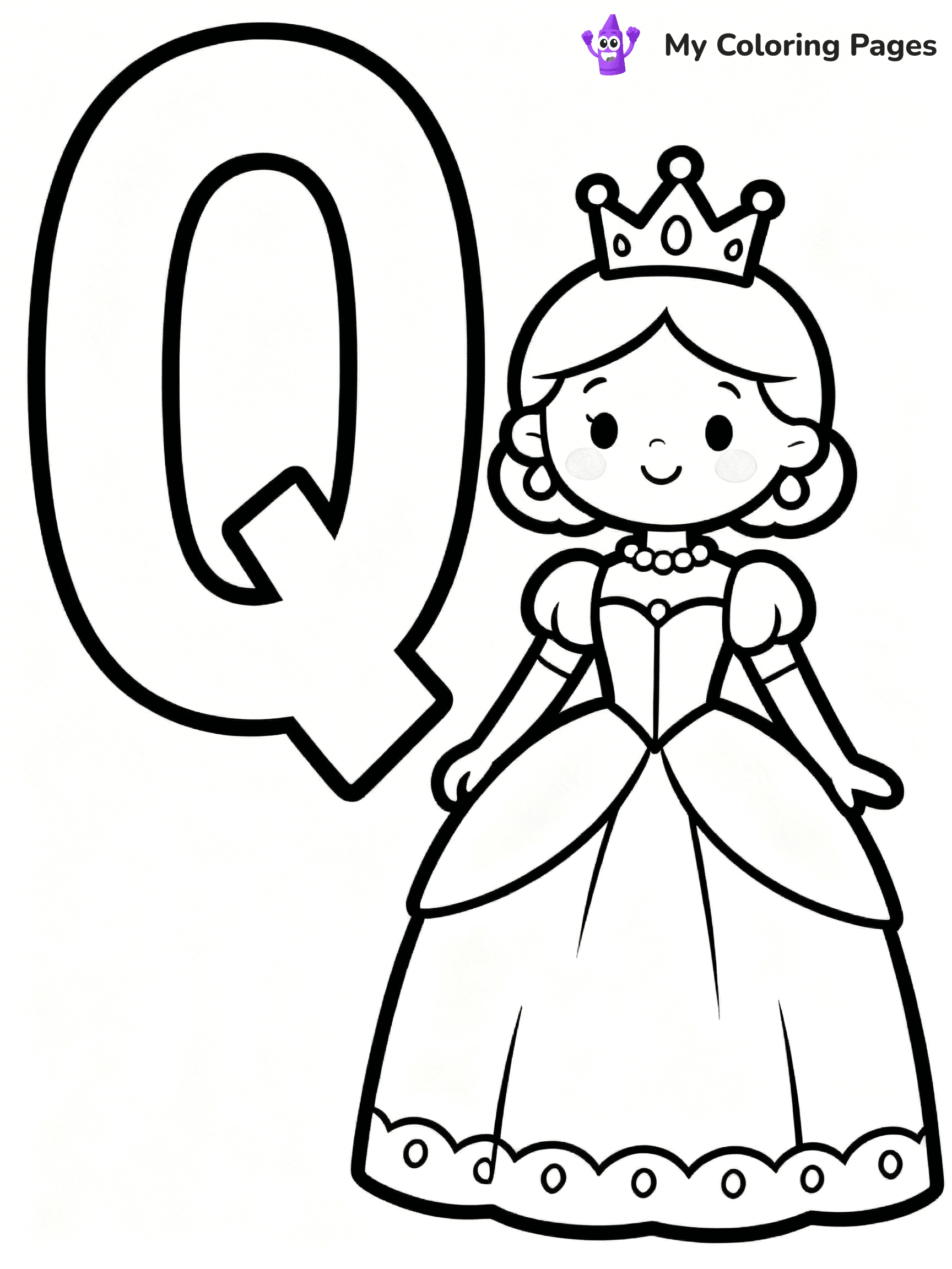 Letter Q Coloring Pages - 39