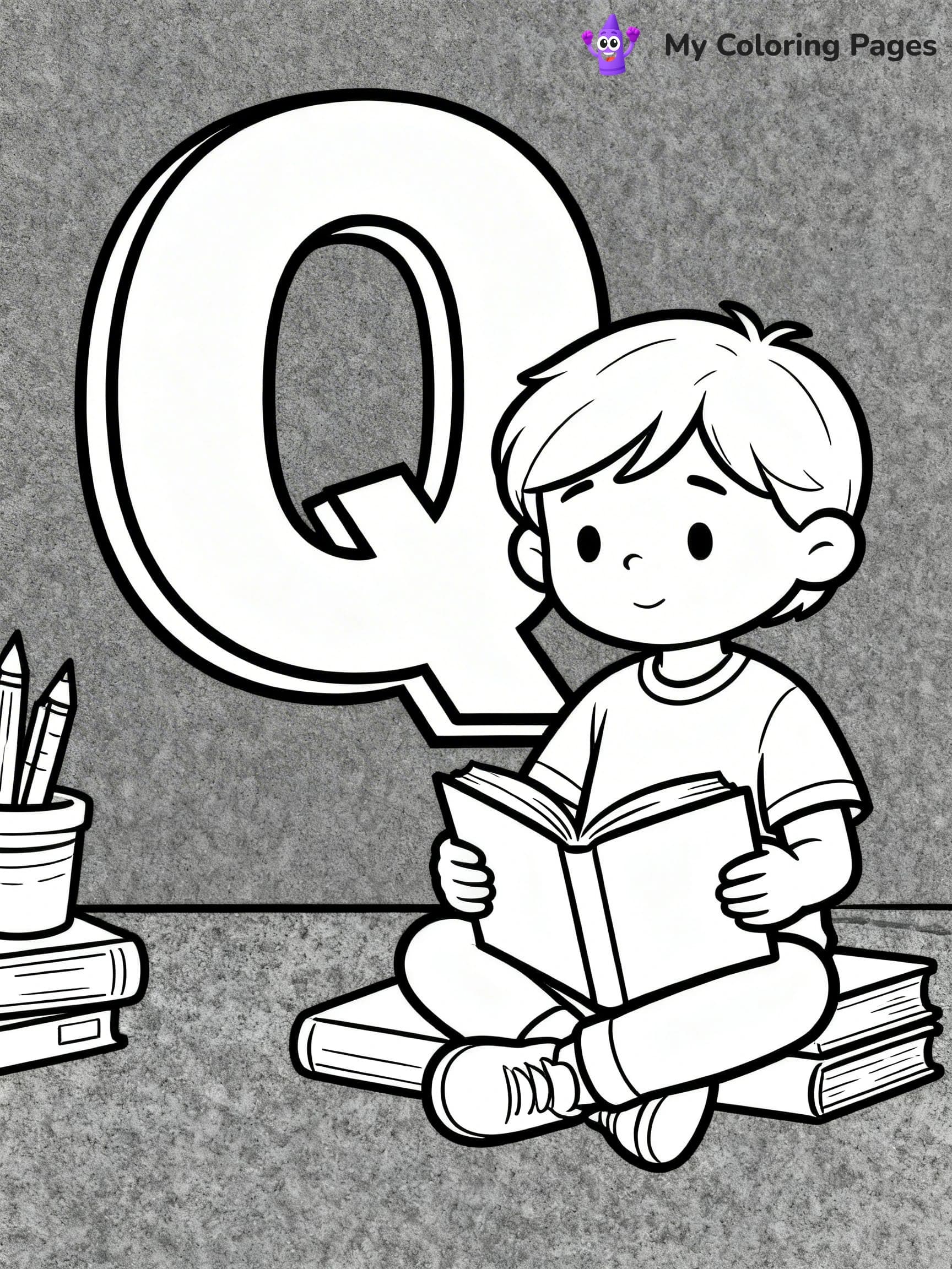 Letter Q Coloring Pages - 21