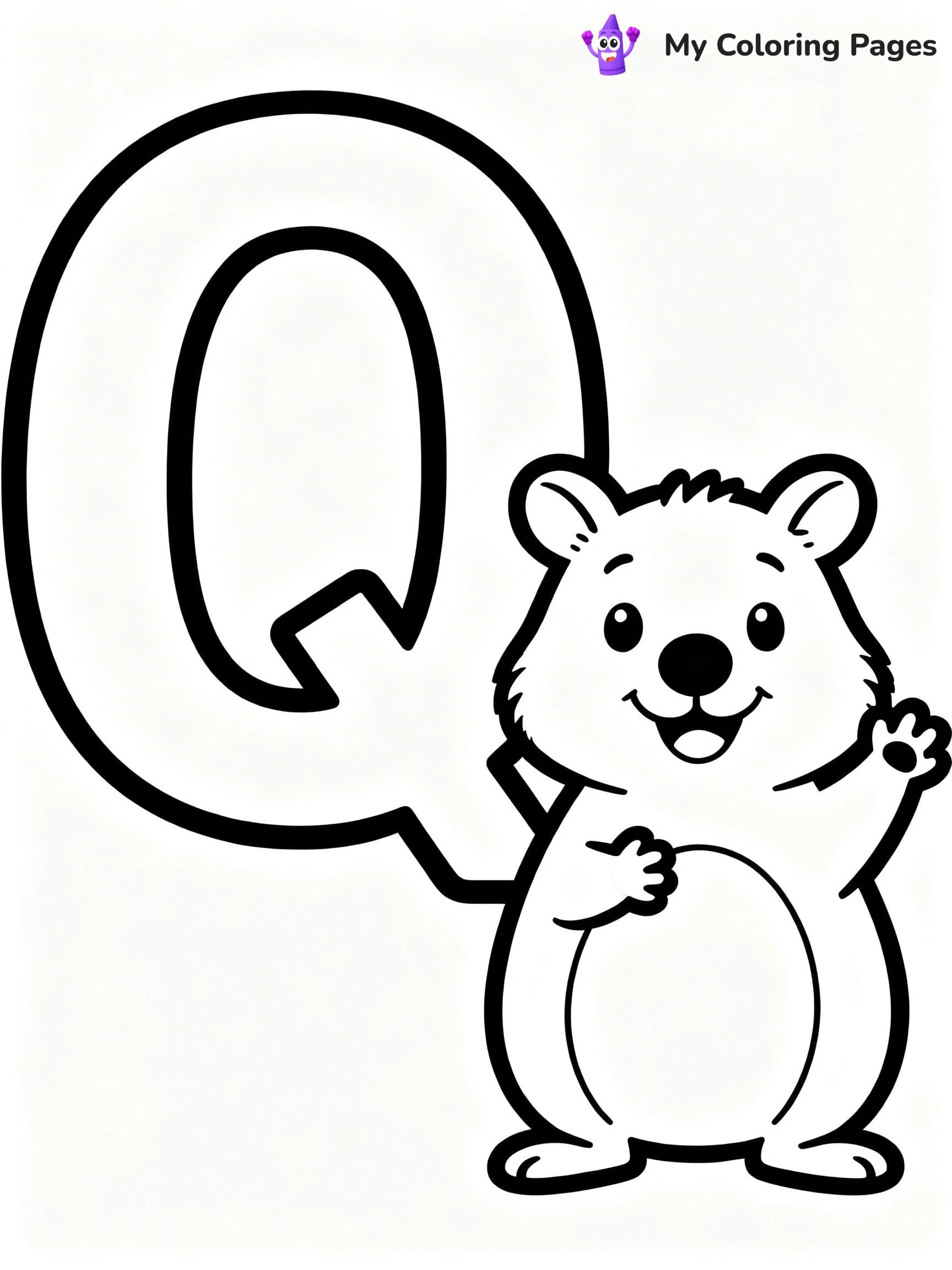 Letter Q Coloring Pages - 20