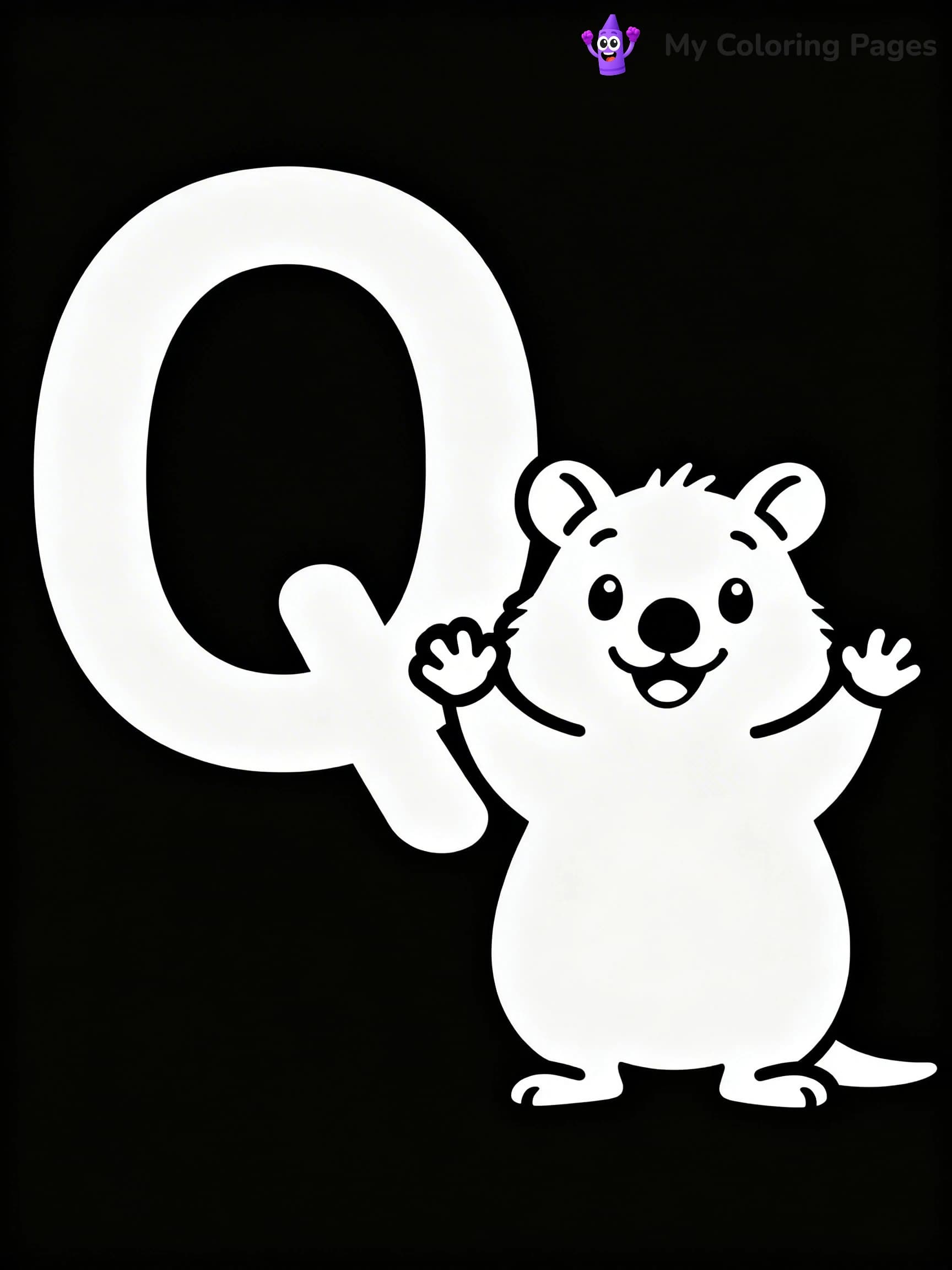 Letter Q Coloring Pages - 19