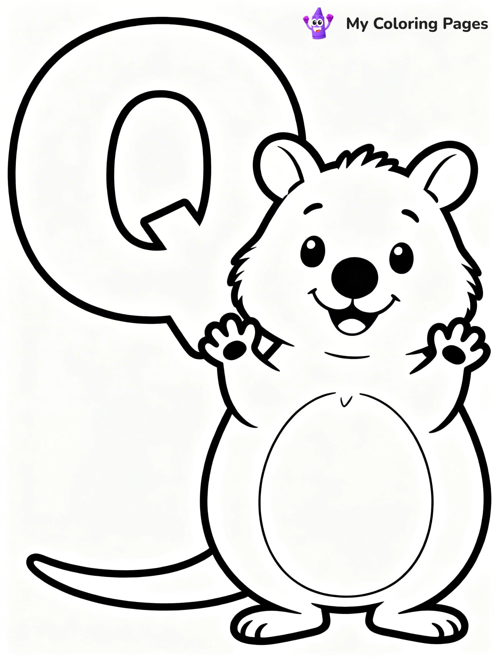 Letter Q Coloring Pages - 18