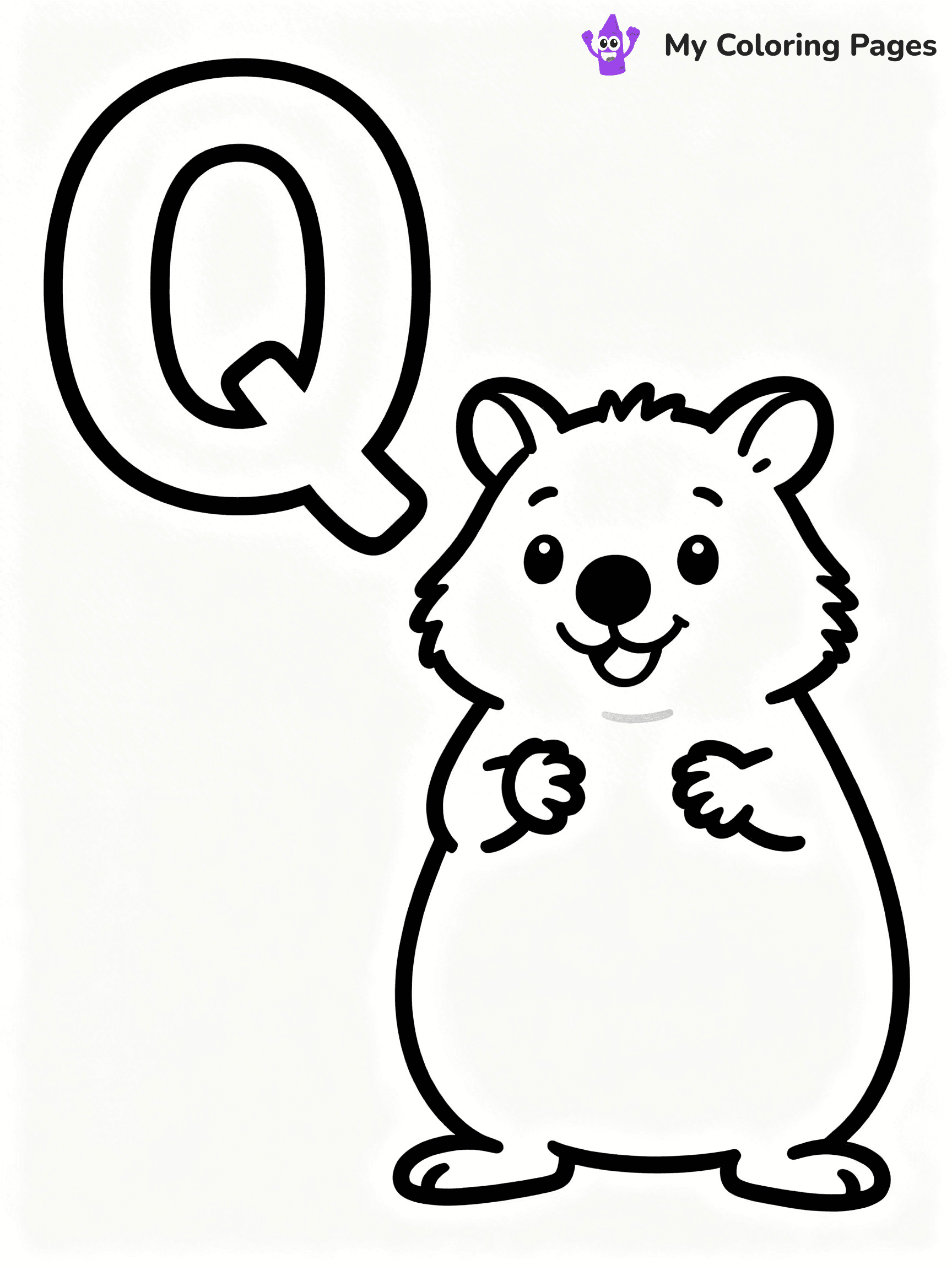 Letter Q Coloring Pages - 17