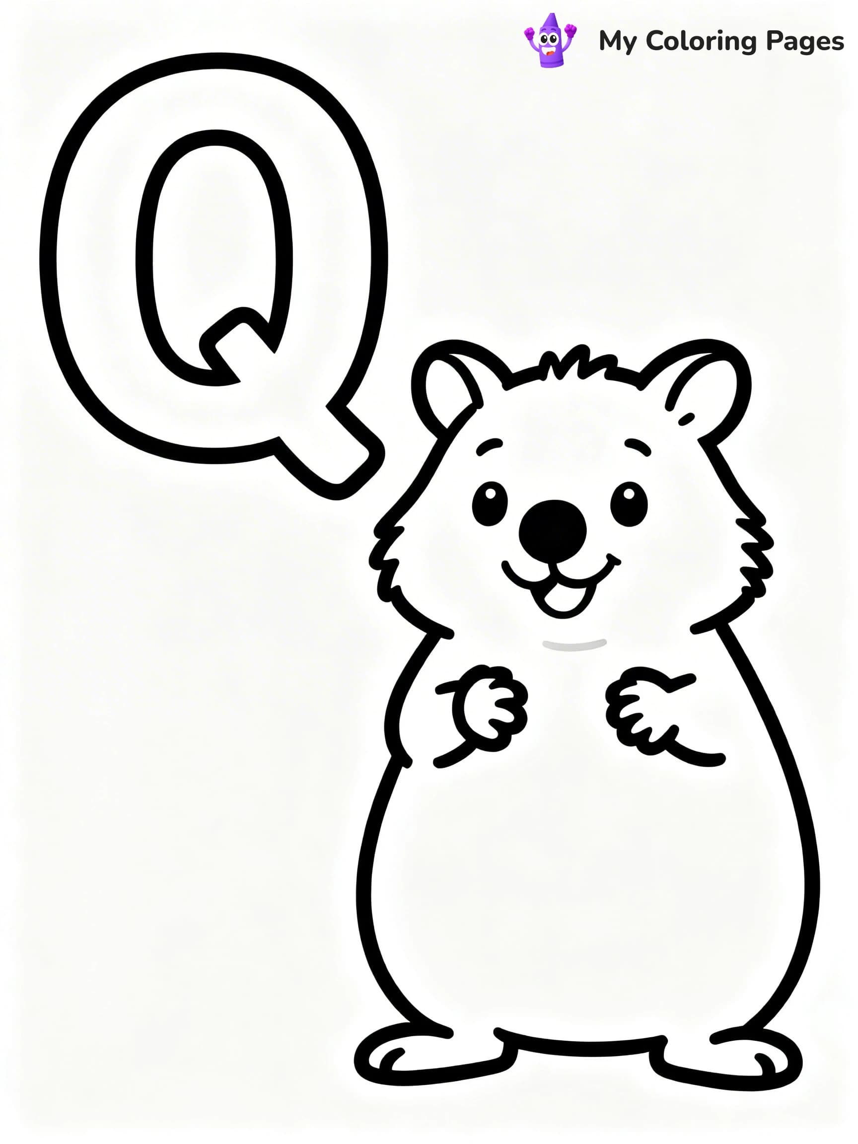 Letter Q Coloring Pages - 17