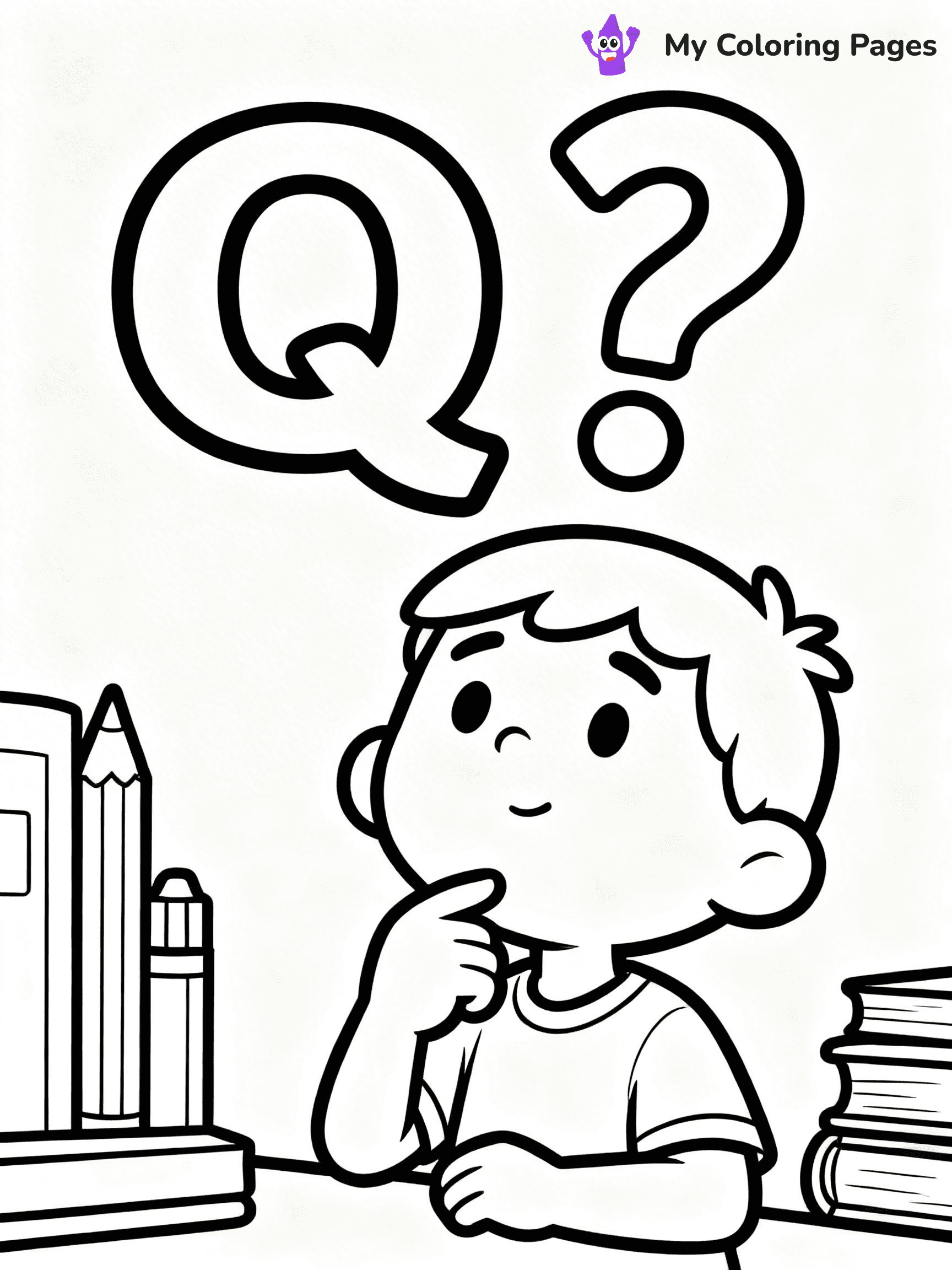 Letter Q Coloring Pages - 10