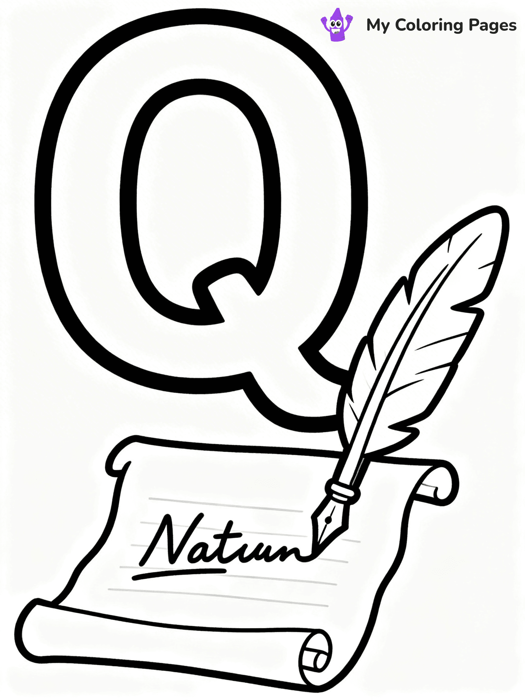 Letter Q Coloring Pages - 9