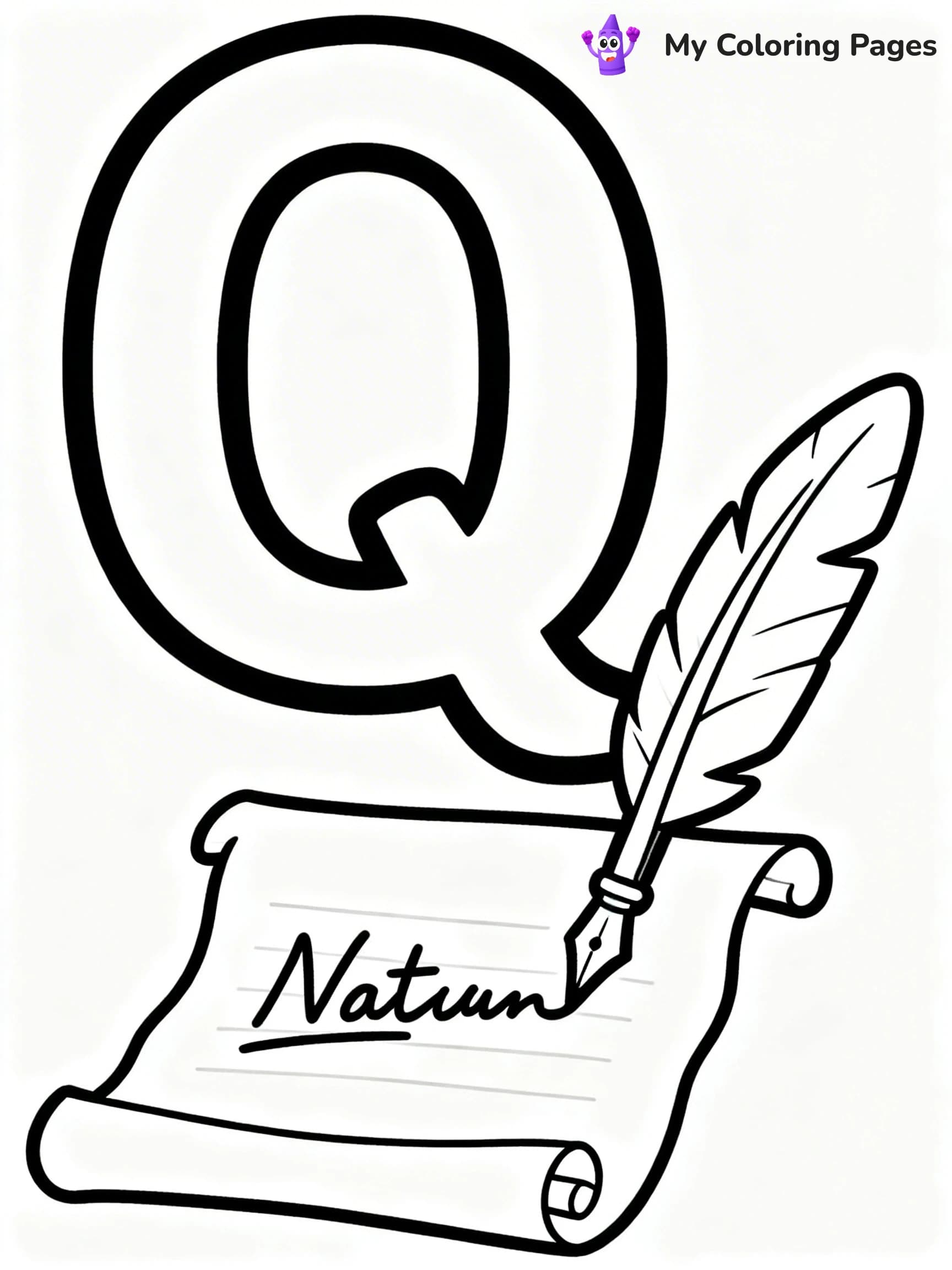 Letter Q Coloring Pages - 9