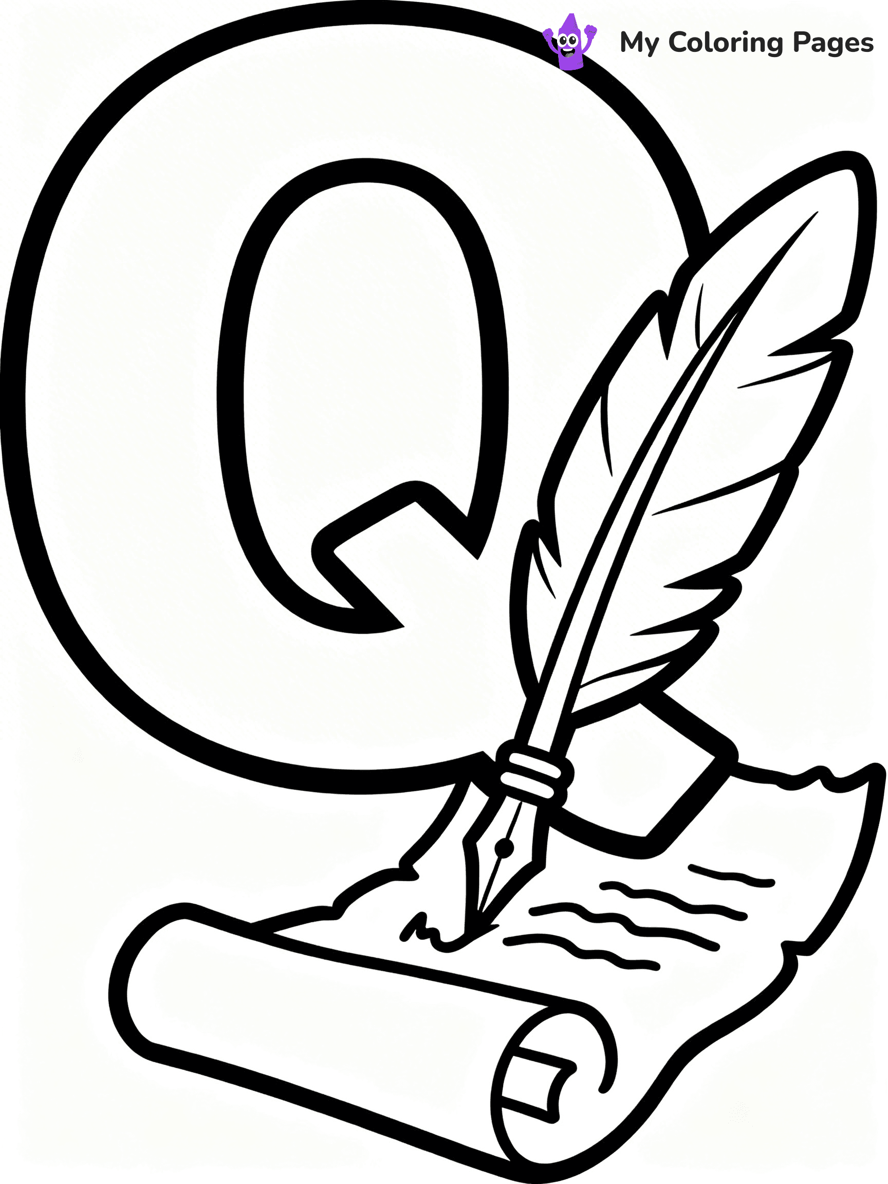 Letter Q Coloring Pages - 8