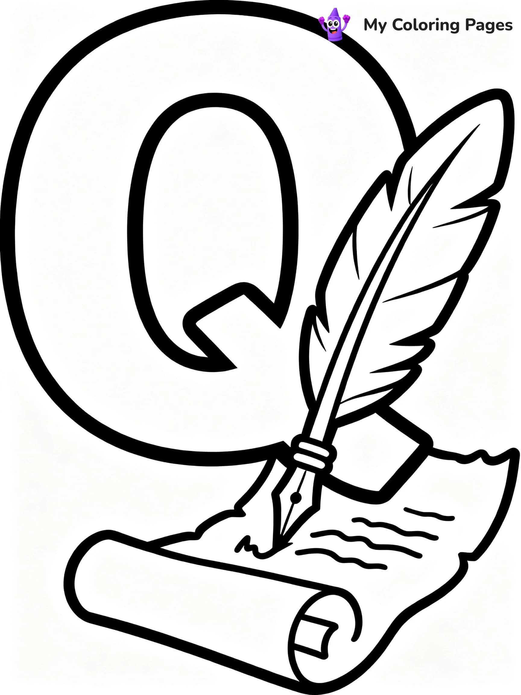 Letter Q Coloring Pages - 8