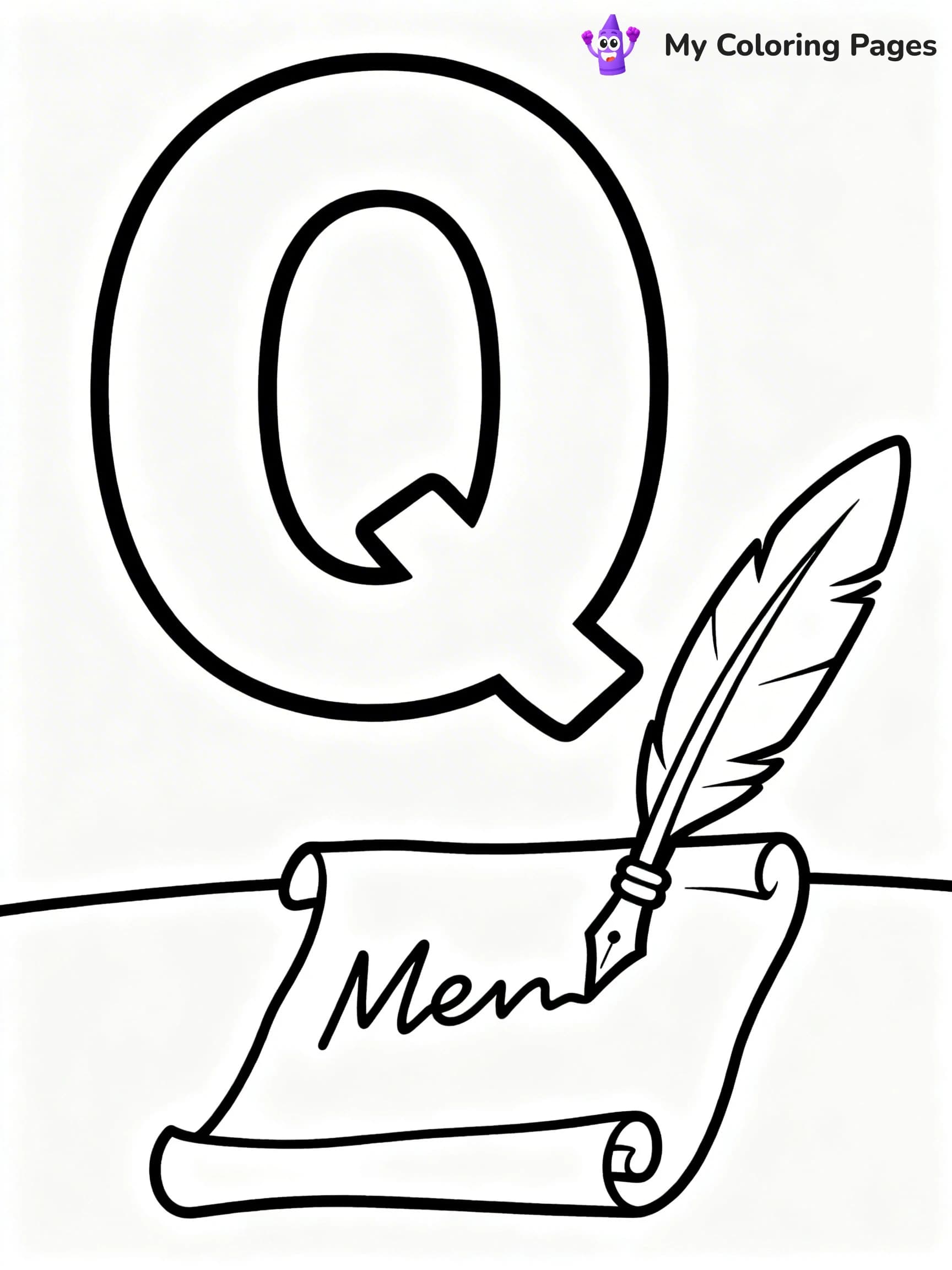 Letter Q Coloring Pages - 7