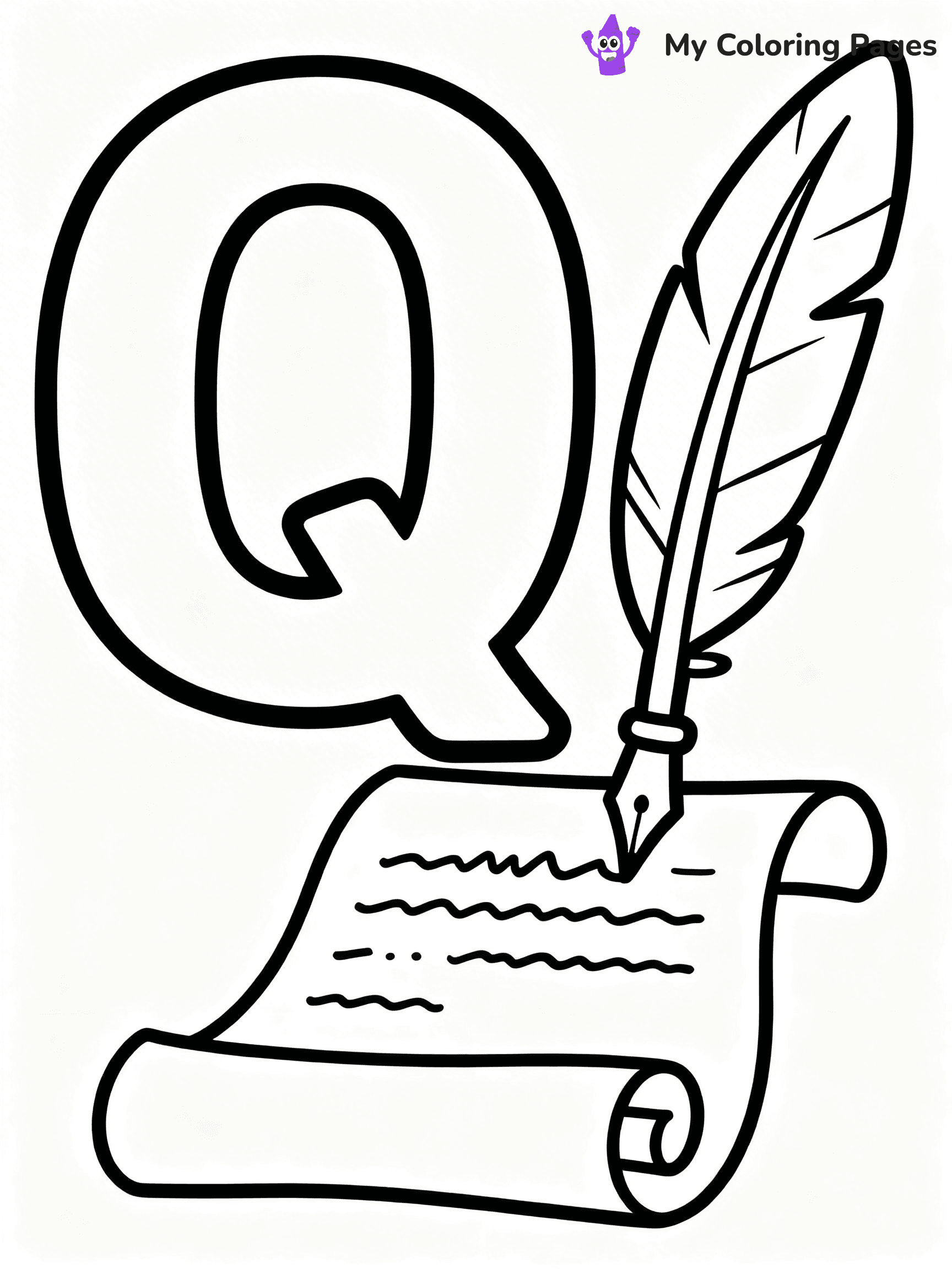 Letter Q Coloring Pages - 6