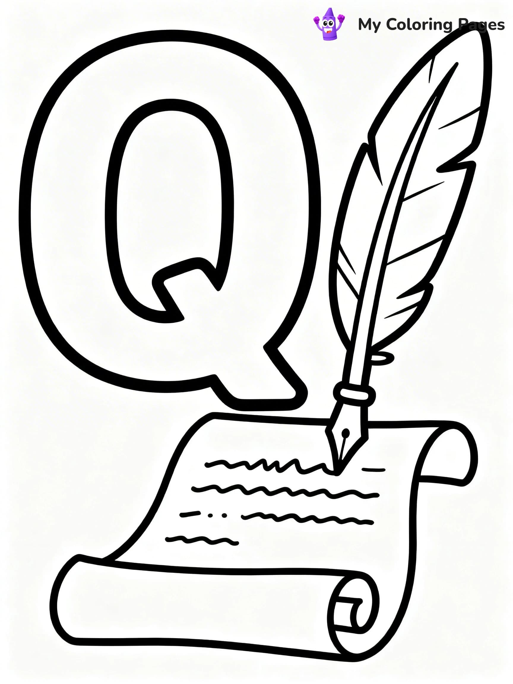 Letter Q Coloring Pages - 6