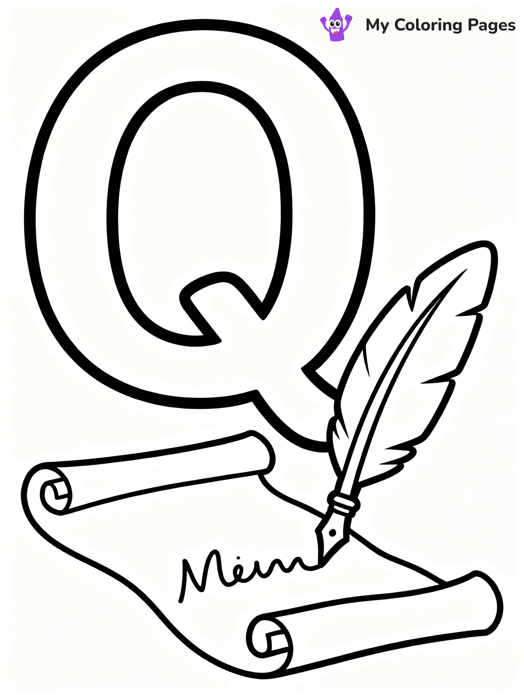 Letter Q Coloring Pages - 5