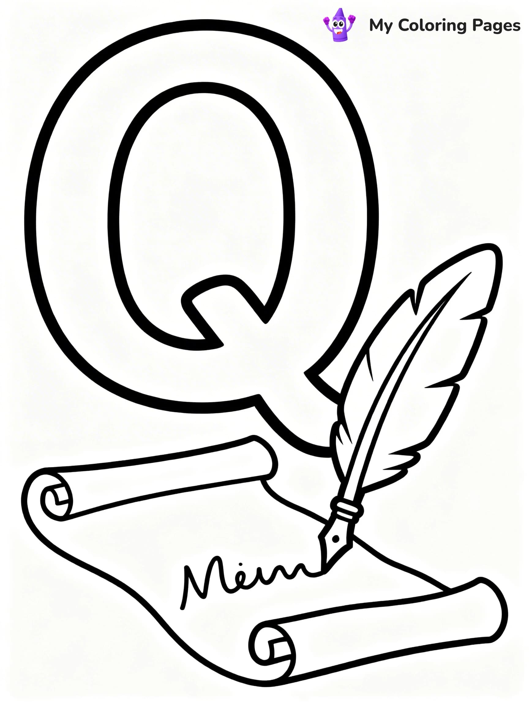 Letter Q Coloring Pages - 5