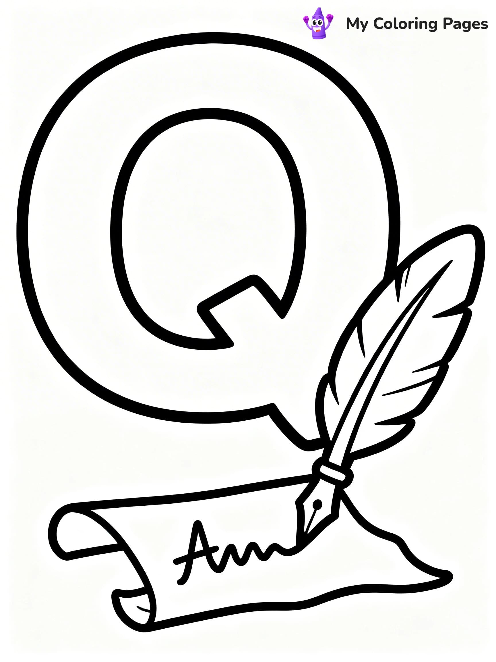 Letter Q Coloring Pages - 4