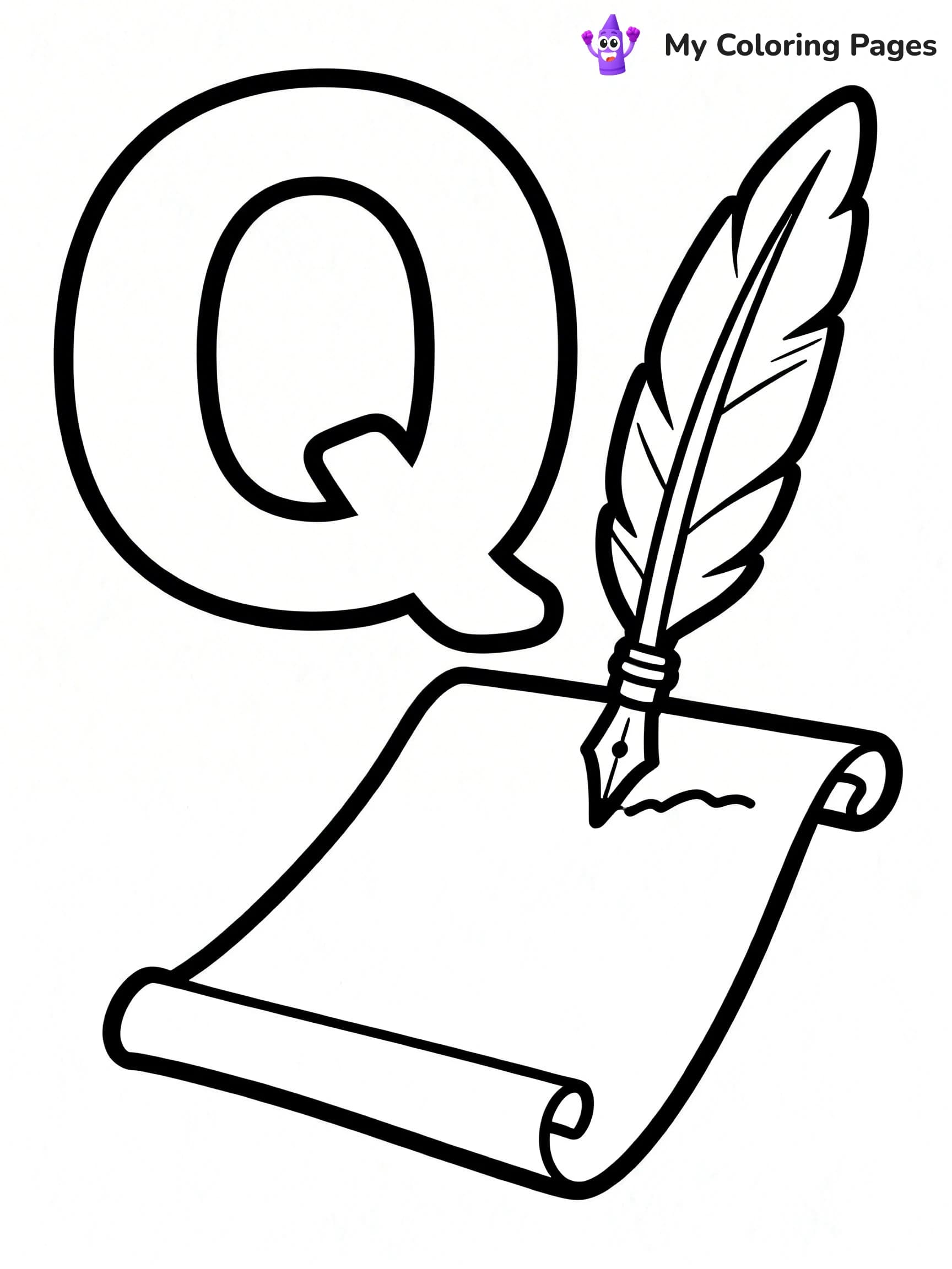 Letter Q Coloring Pages - 3