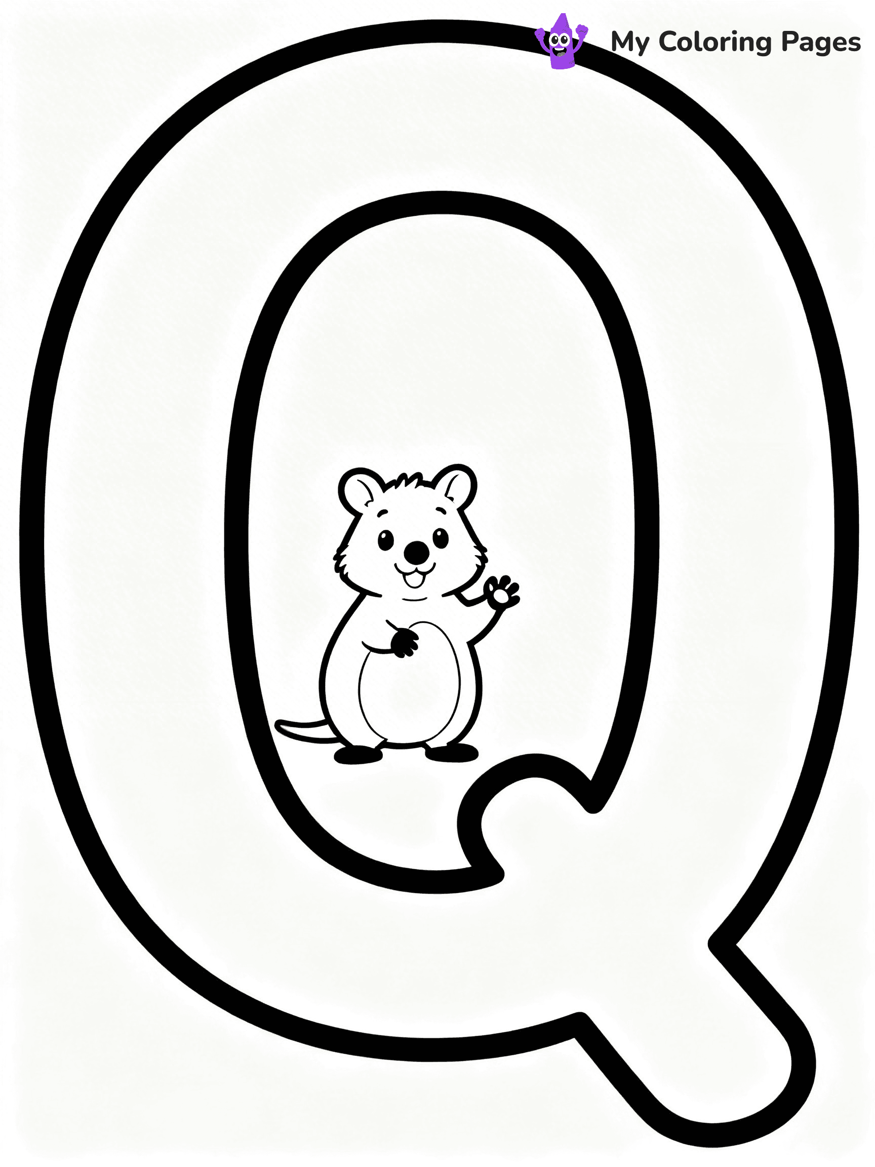Letter Q Coloring Pages - 2