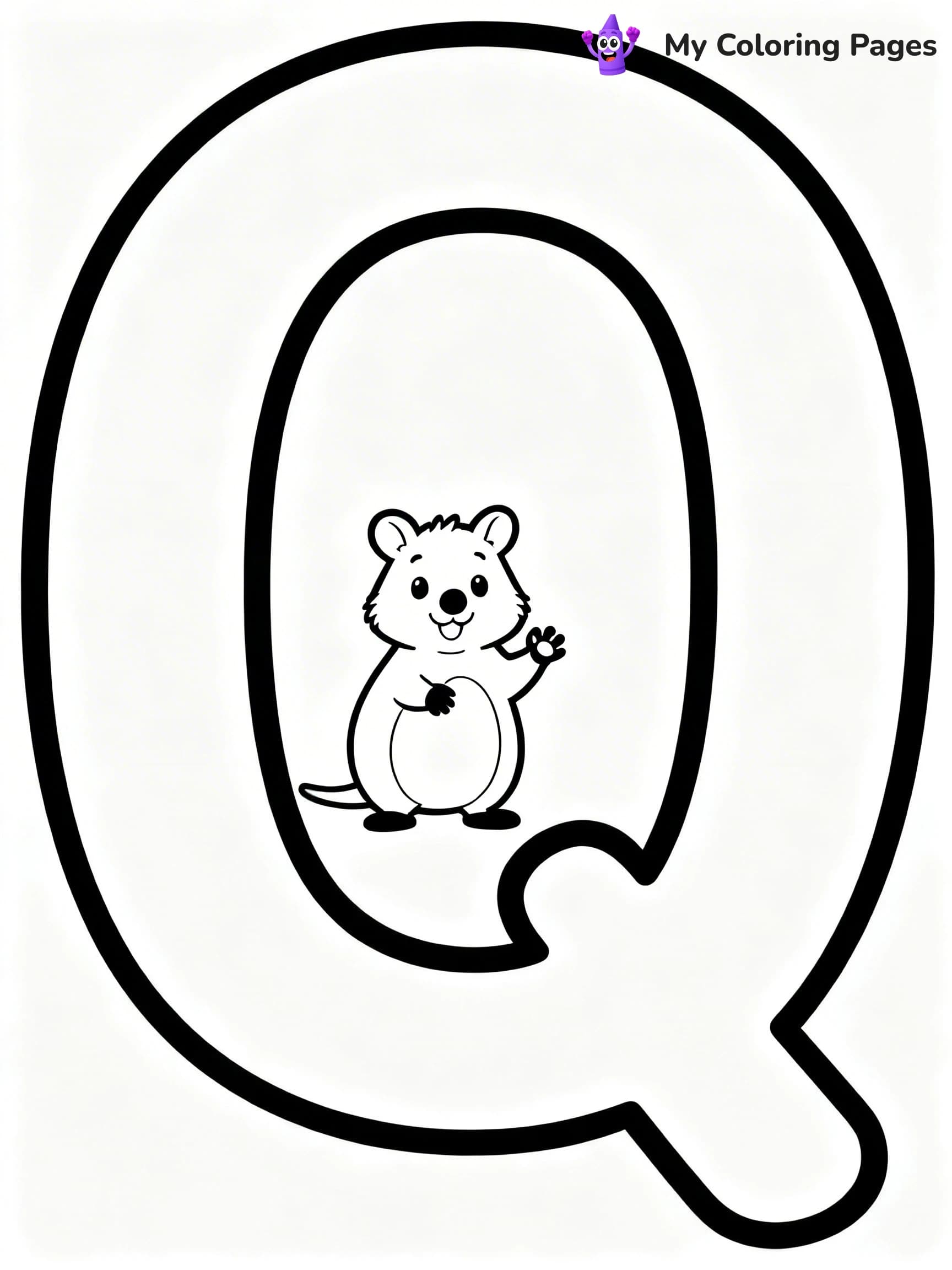 Letter Q Coloring Pages - 2